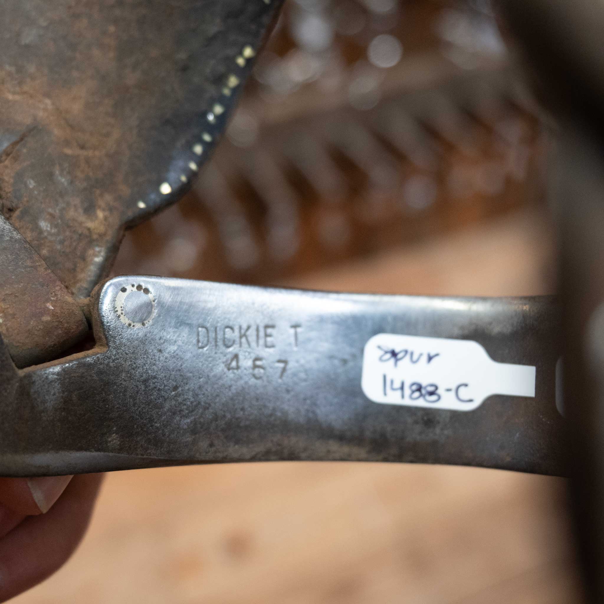 Dickie T. #457 Mounted Silver Trophy Spurs - Image 6