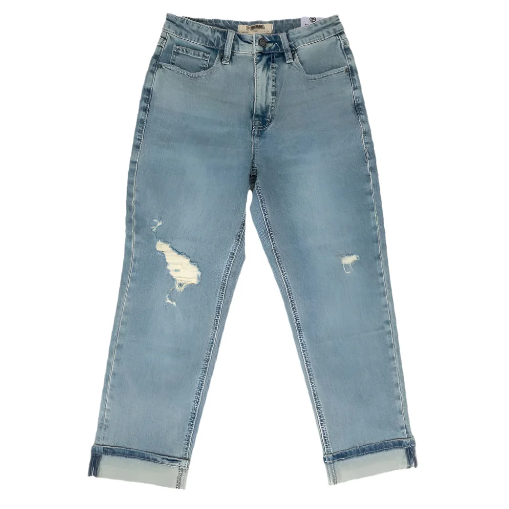 Rock & Roll Denim Women's Distressed Cropped Jean
