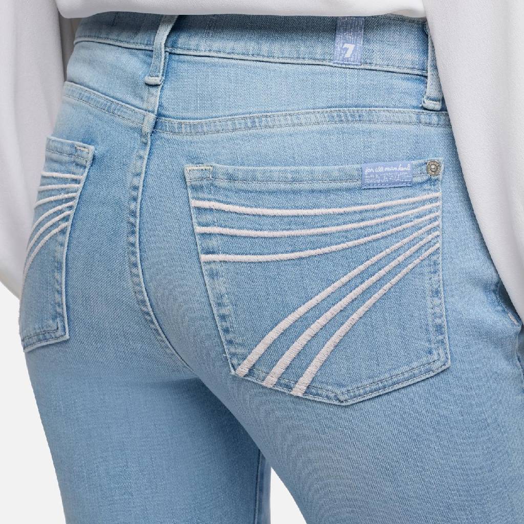 7 For All Mankind Dojo Slim Illusion - Indigo Bloom - Image 3