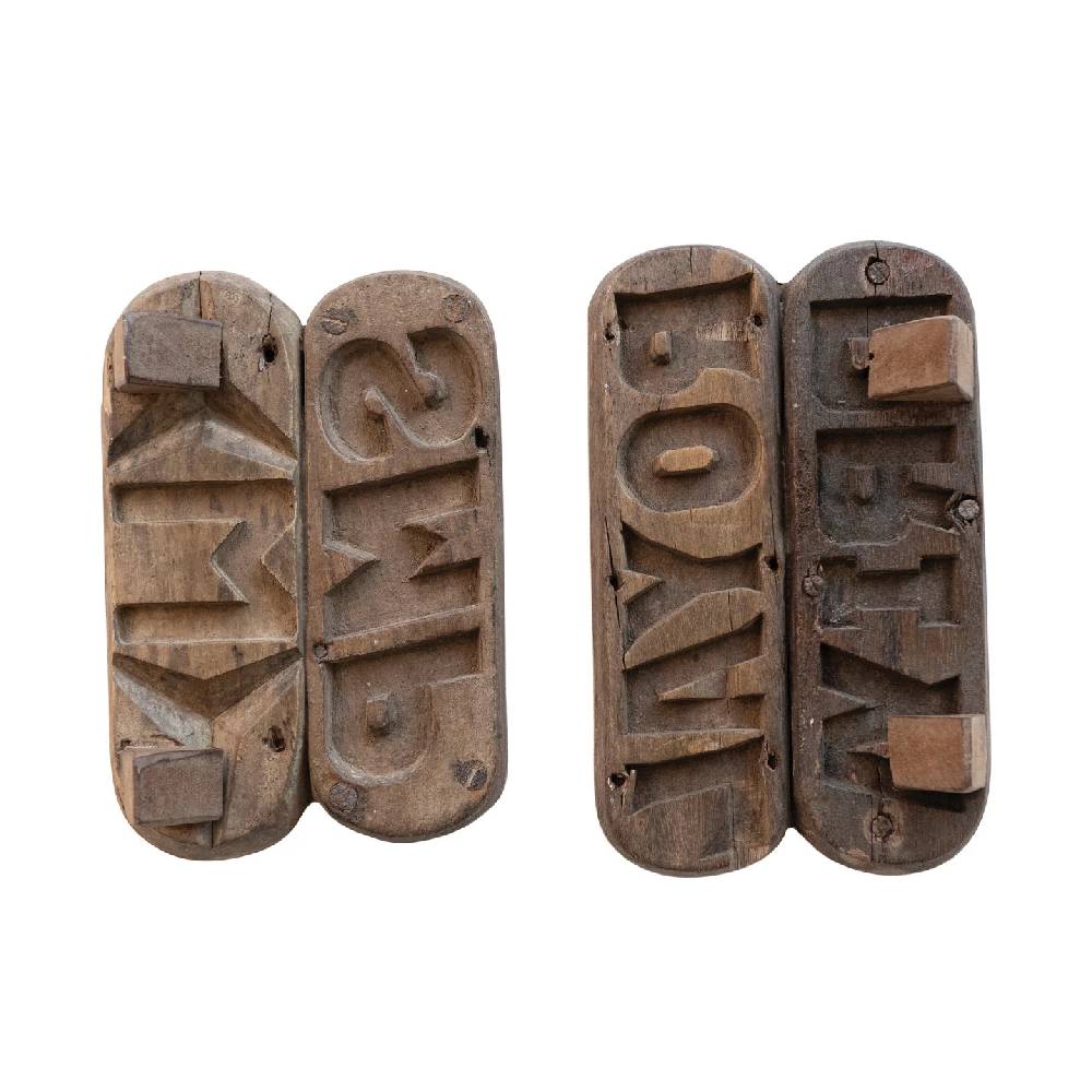 Black Chalkboard Double Found Wood Sign - Image 2