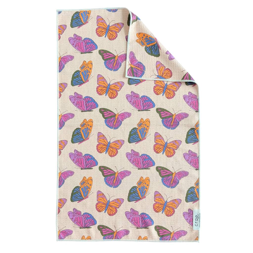 Double Sided Hand Towel - Wing It Cream