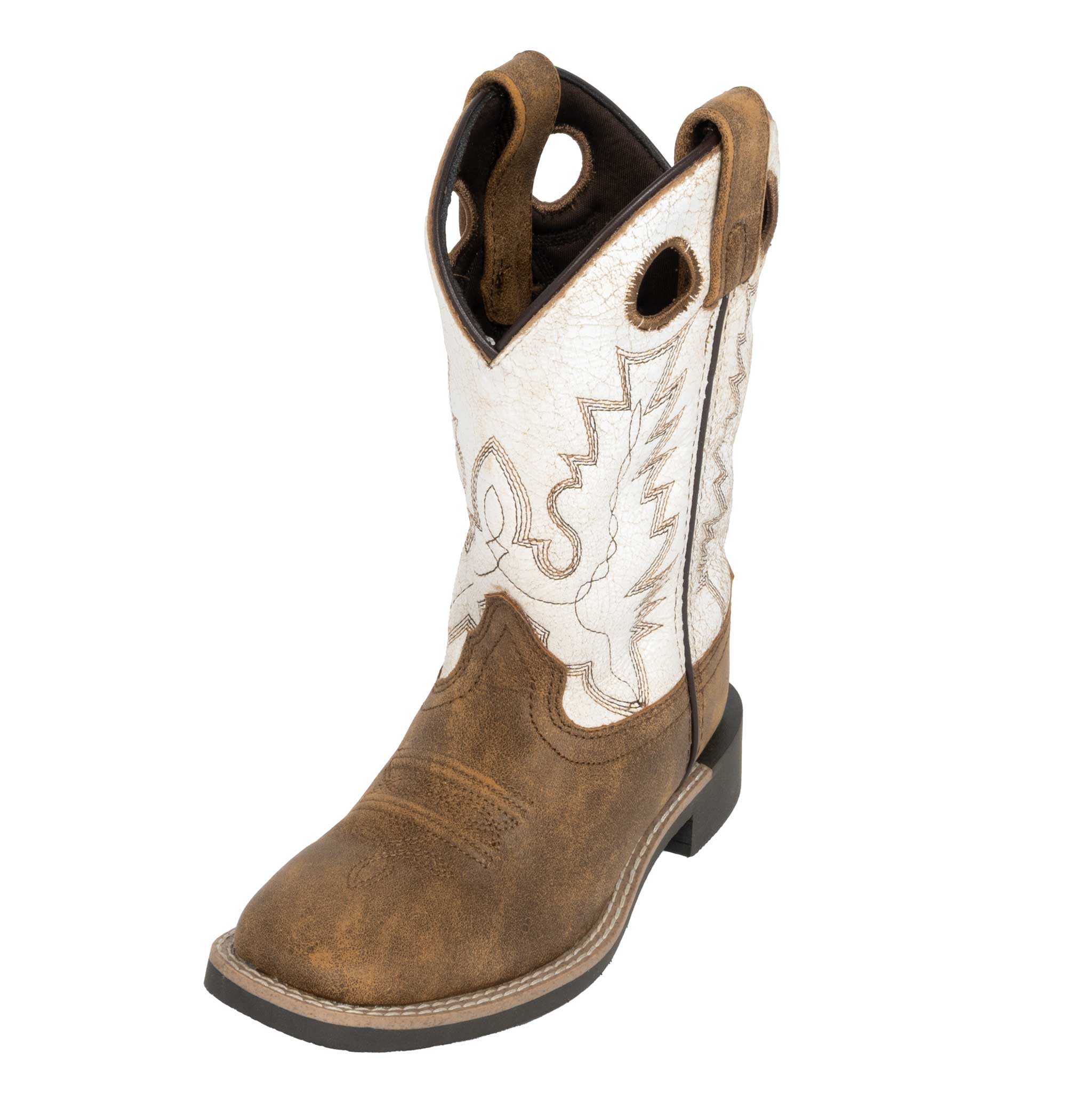 Smoky Mountain Youth Drifter Brown Distressed Boot