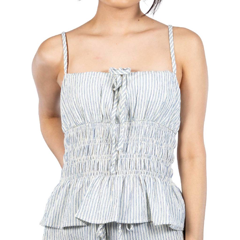 Driftwood Stripe Cream Top