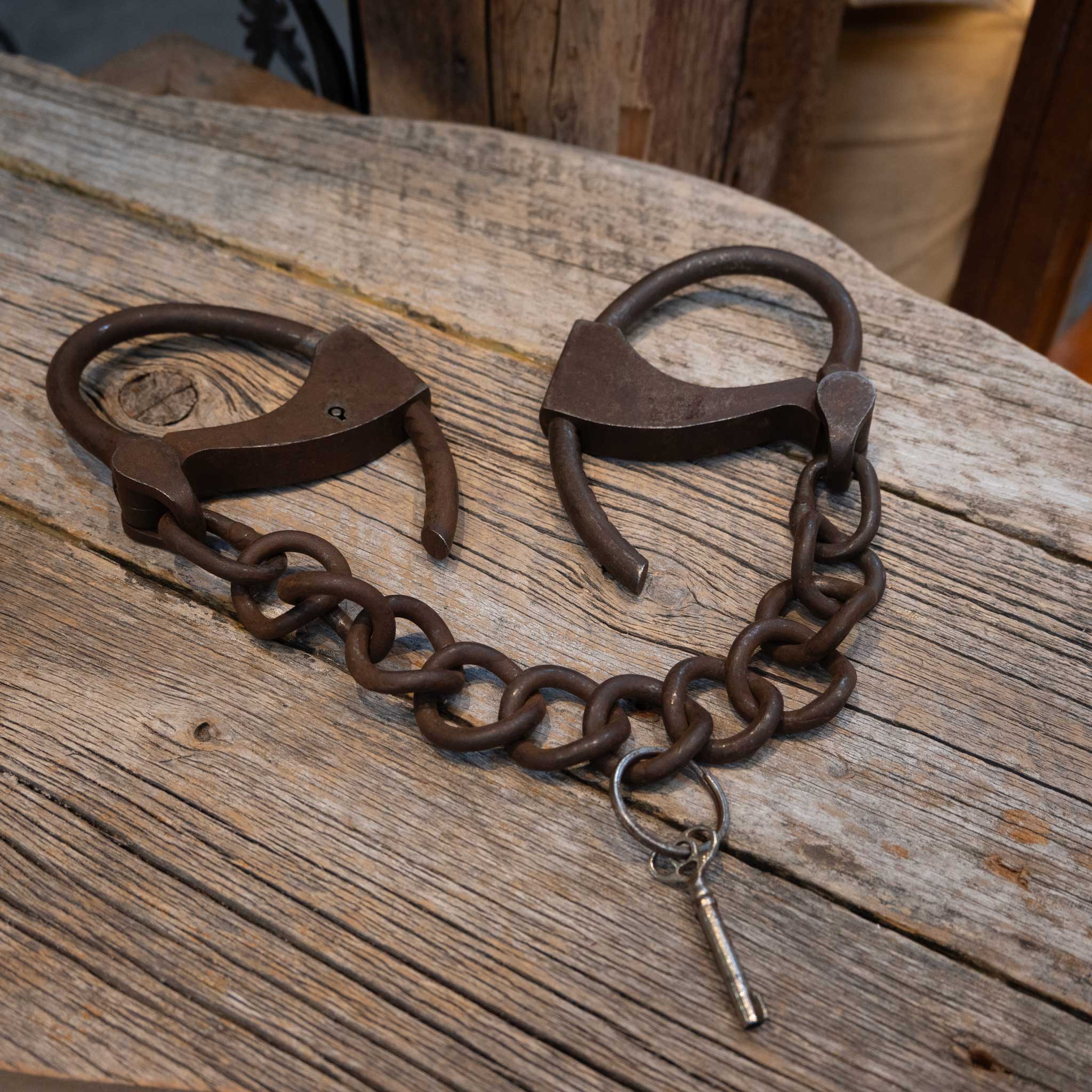 Early 1800's Antique Shackles & Handcuffs - Image 3