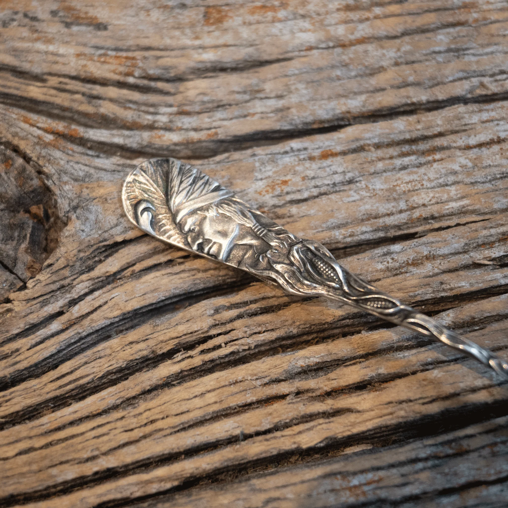 Early 1900's Sterling Silver Spoon Stamped Austin Texas - Image 2