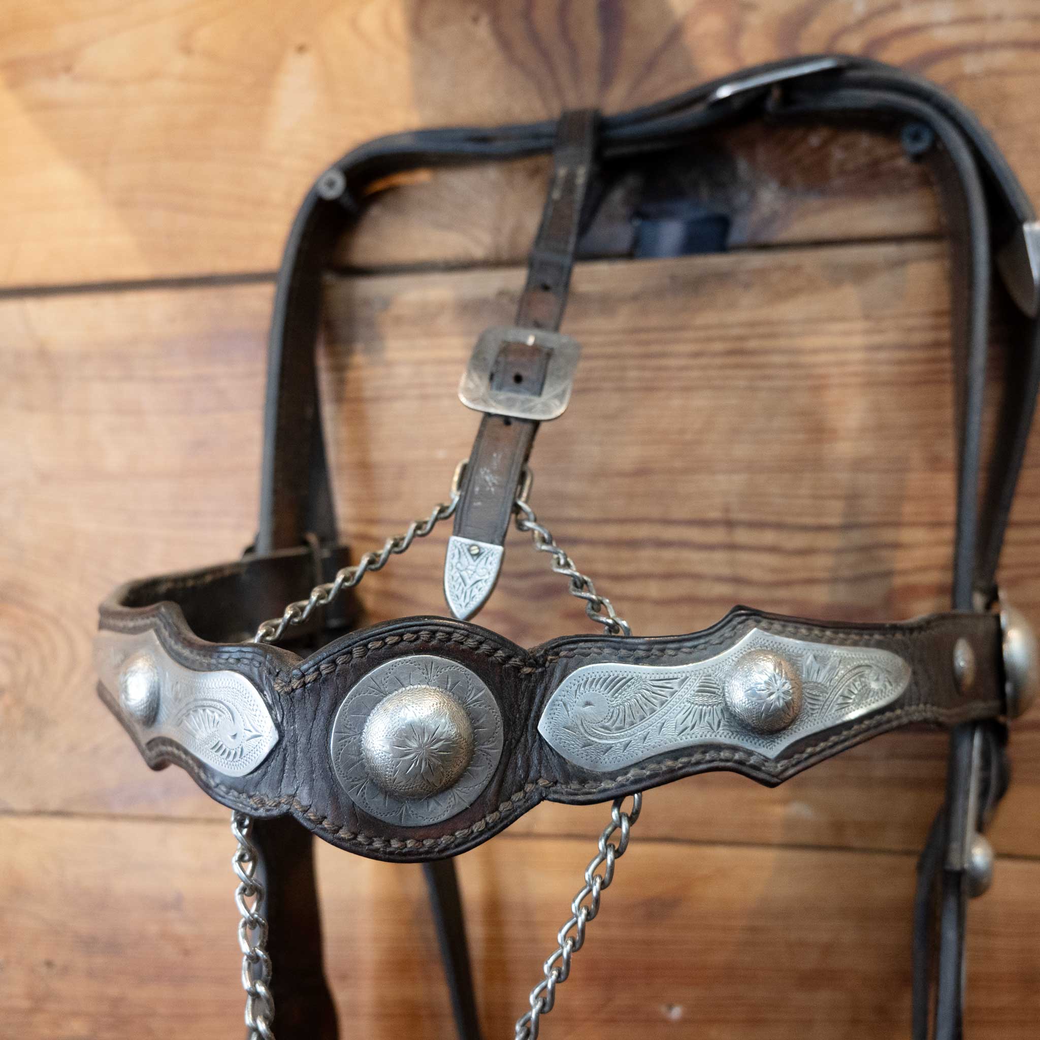 Parade Bridle w/ Sterling Silver Conchos - Image 5