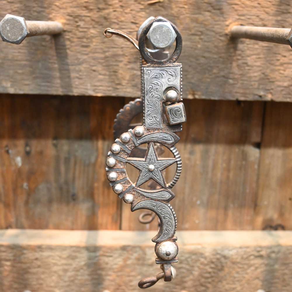 Eduardo Grijalva Silver Engraved Elko Star Spade Bit - Image 2
