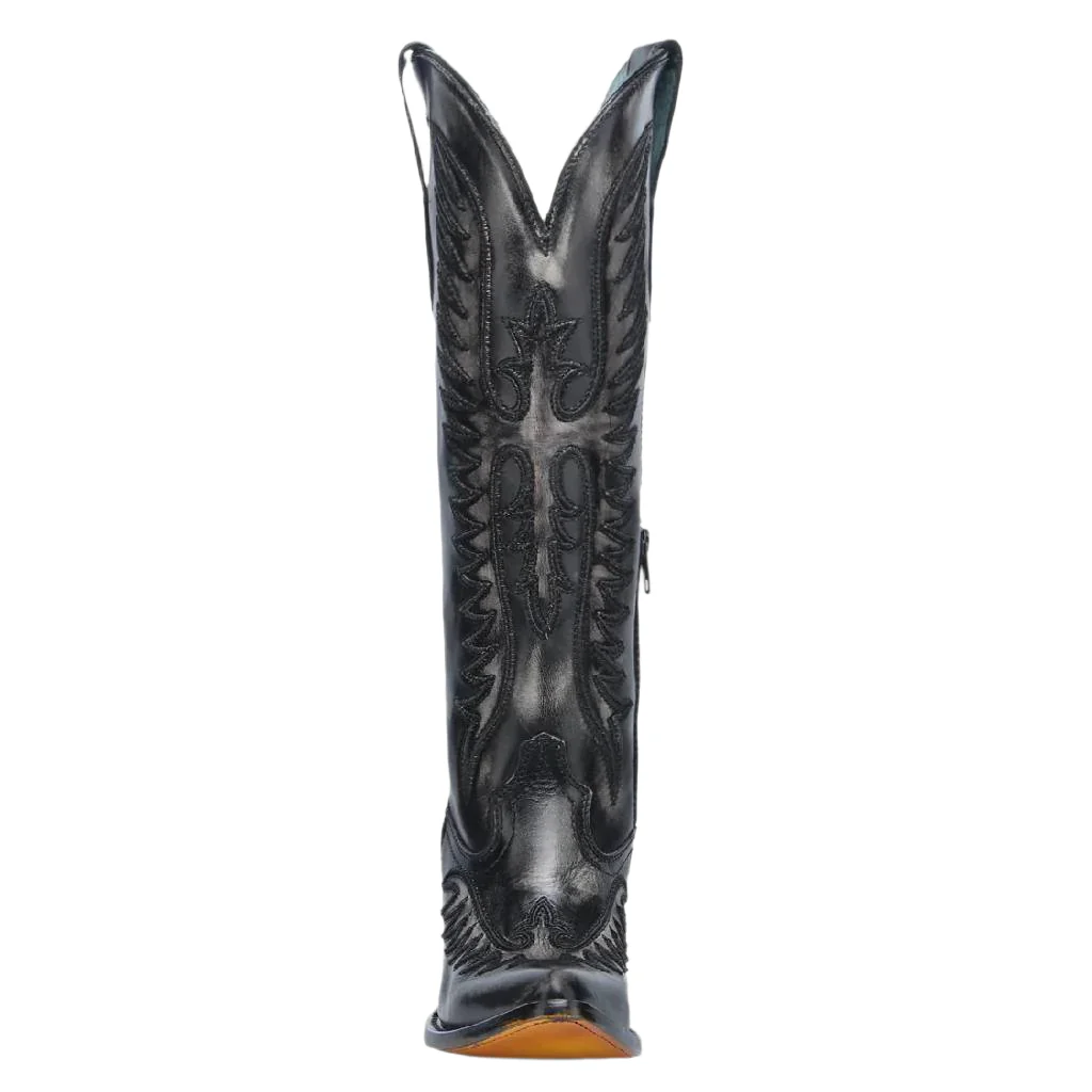 Corral Women's Embroidered Blacked Bone Cowboy Boot - Image 3