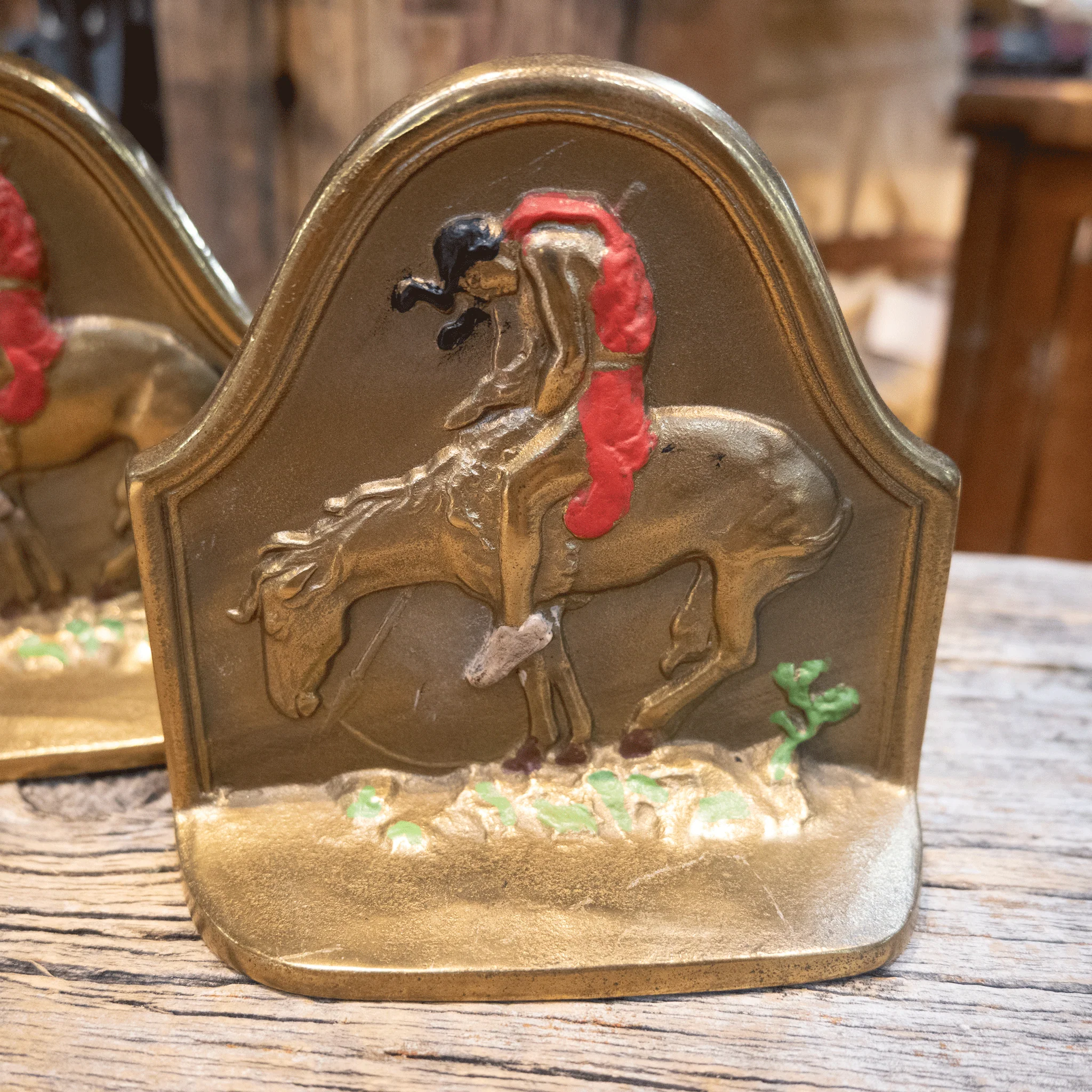 Vintage "The Last Trail" Bookends - Image 3