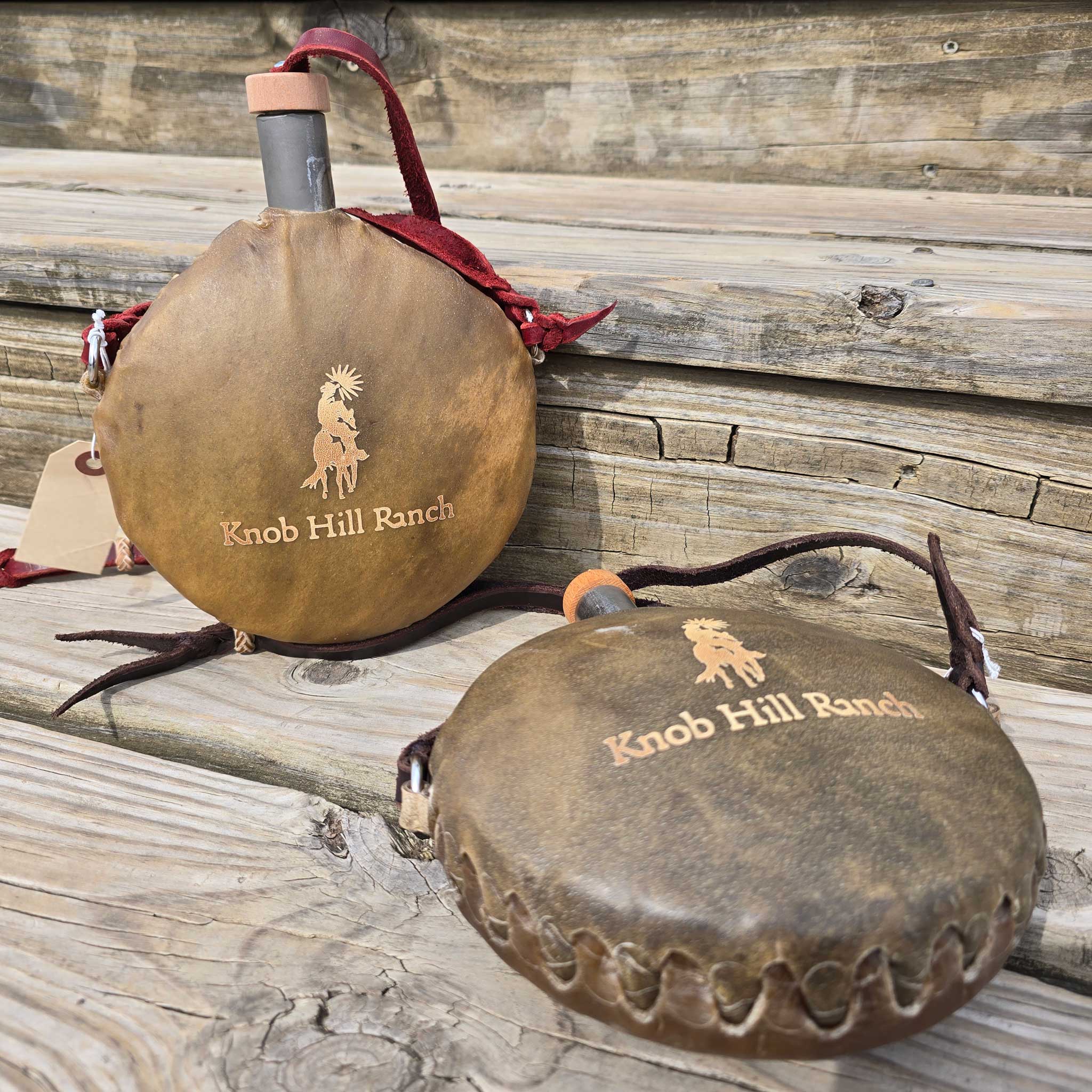 Engravable Rawhide Canteen - Image 4