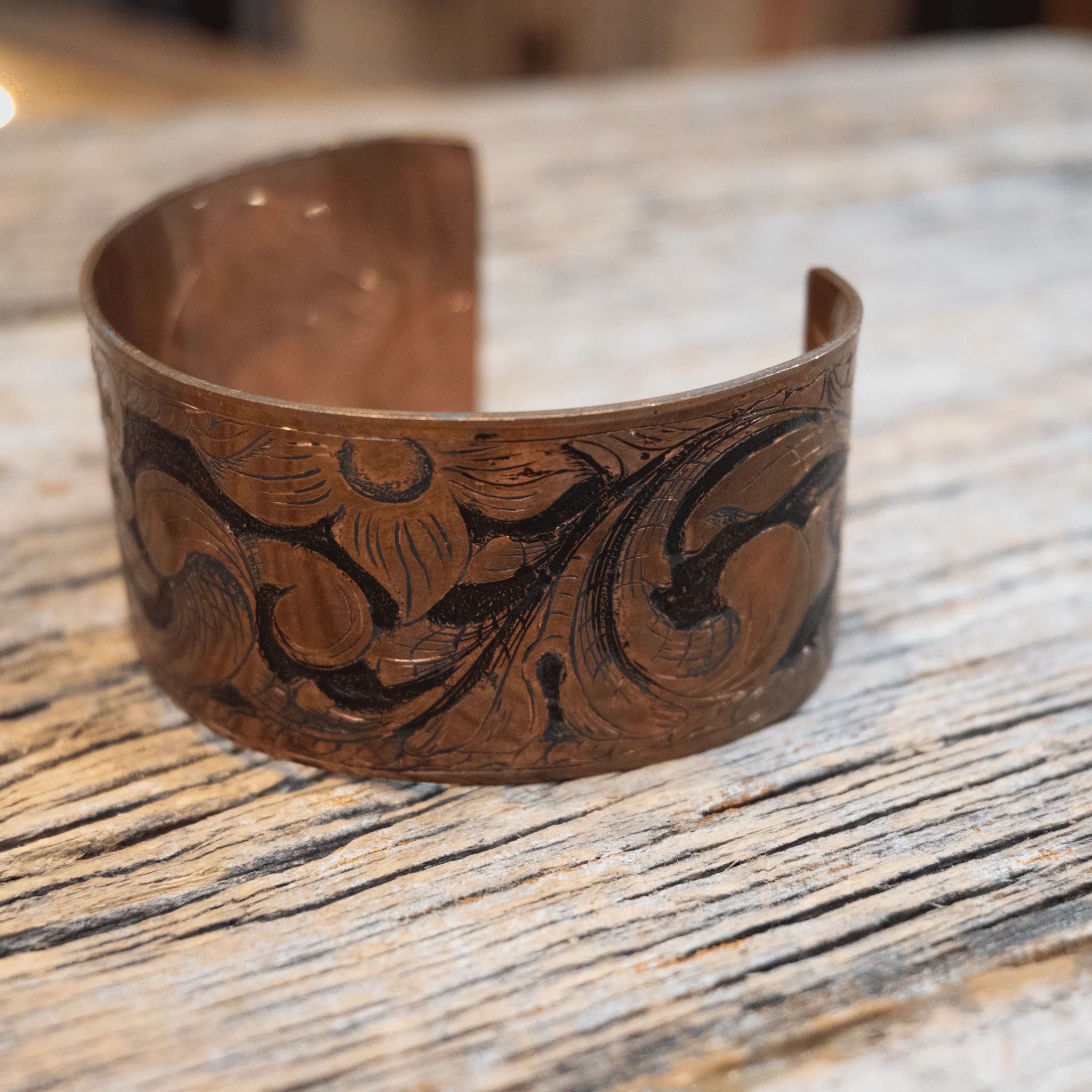 Engraved Copper Cuff - Image 2