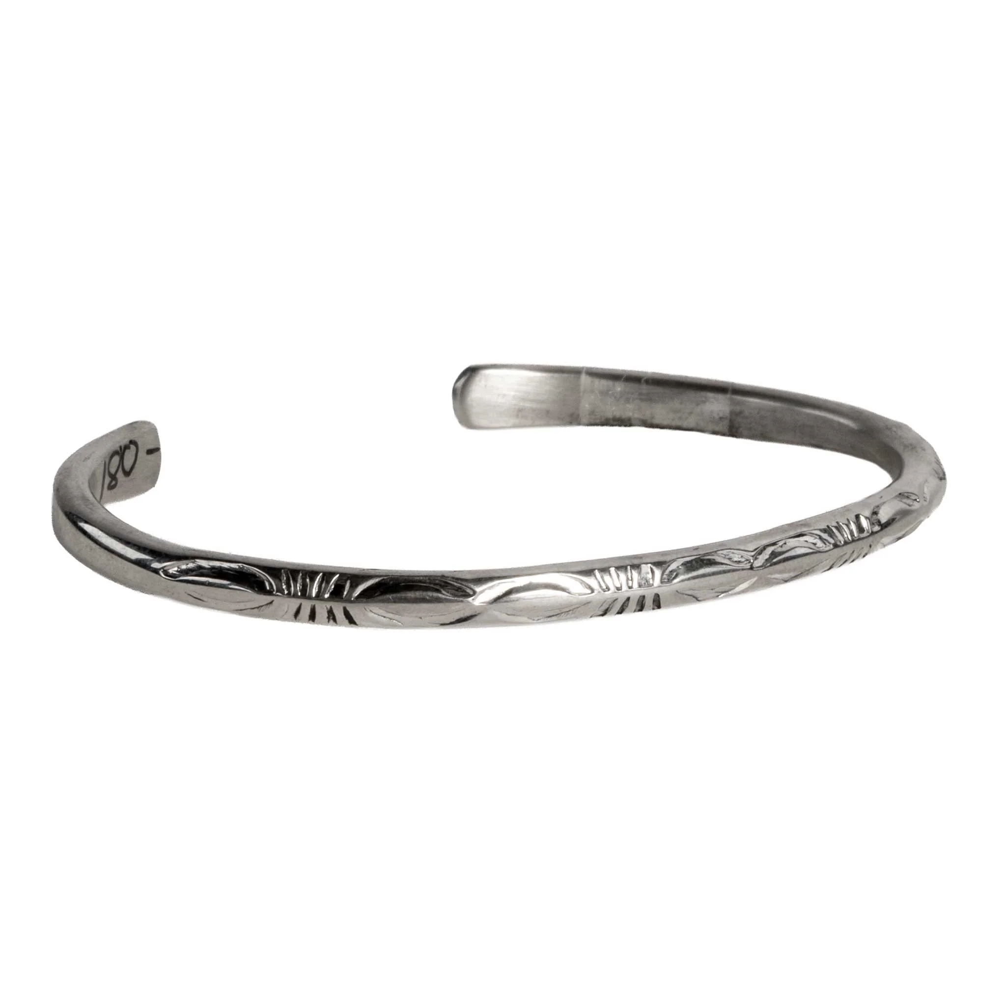 Engraved Silver Cuff By Jennifer Curtis - Image 2