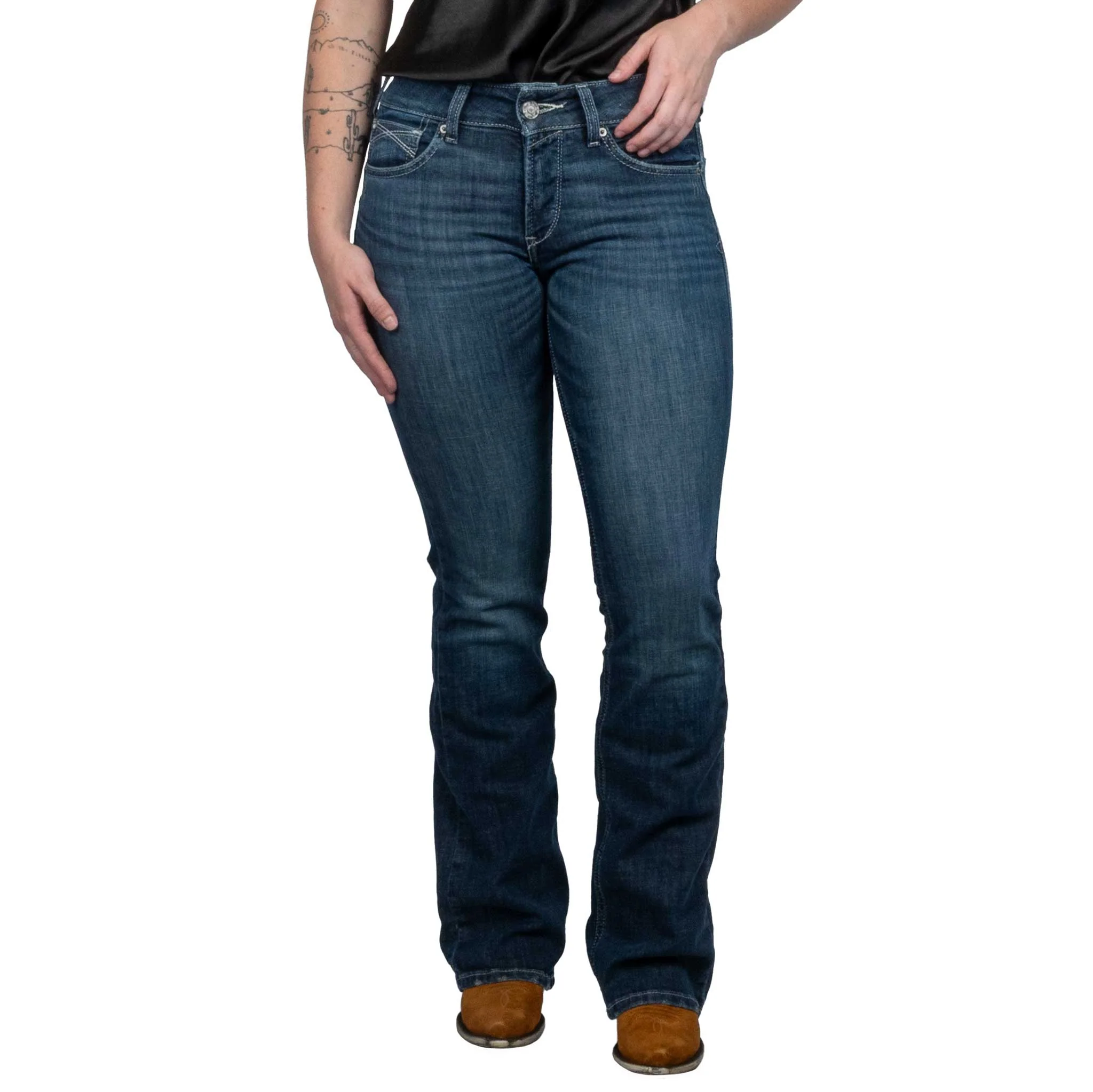 Ariat Women's Esti Perfect Rise Boot Cut Jean - Image 2