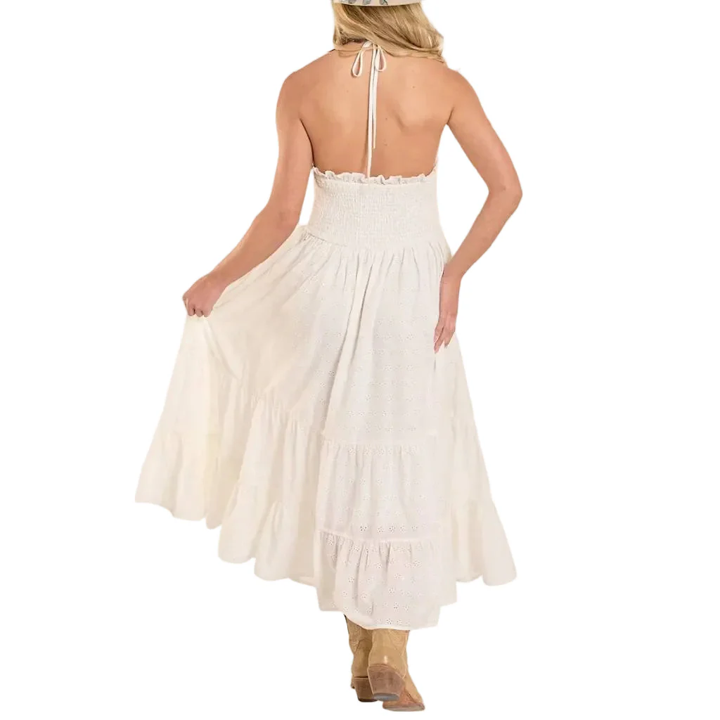 Rock & Roll Women's Eyelet White Maxi Dress - Image 2