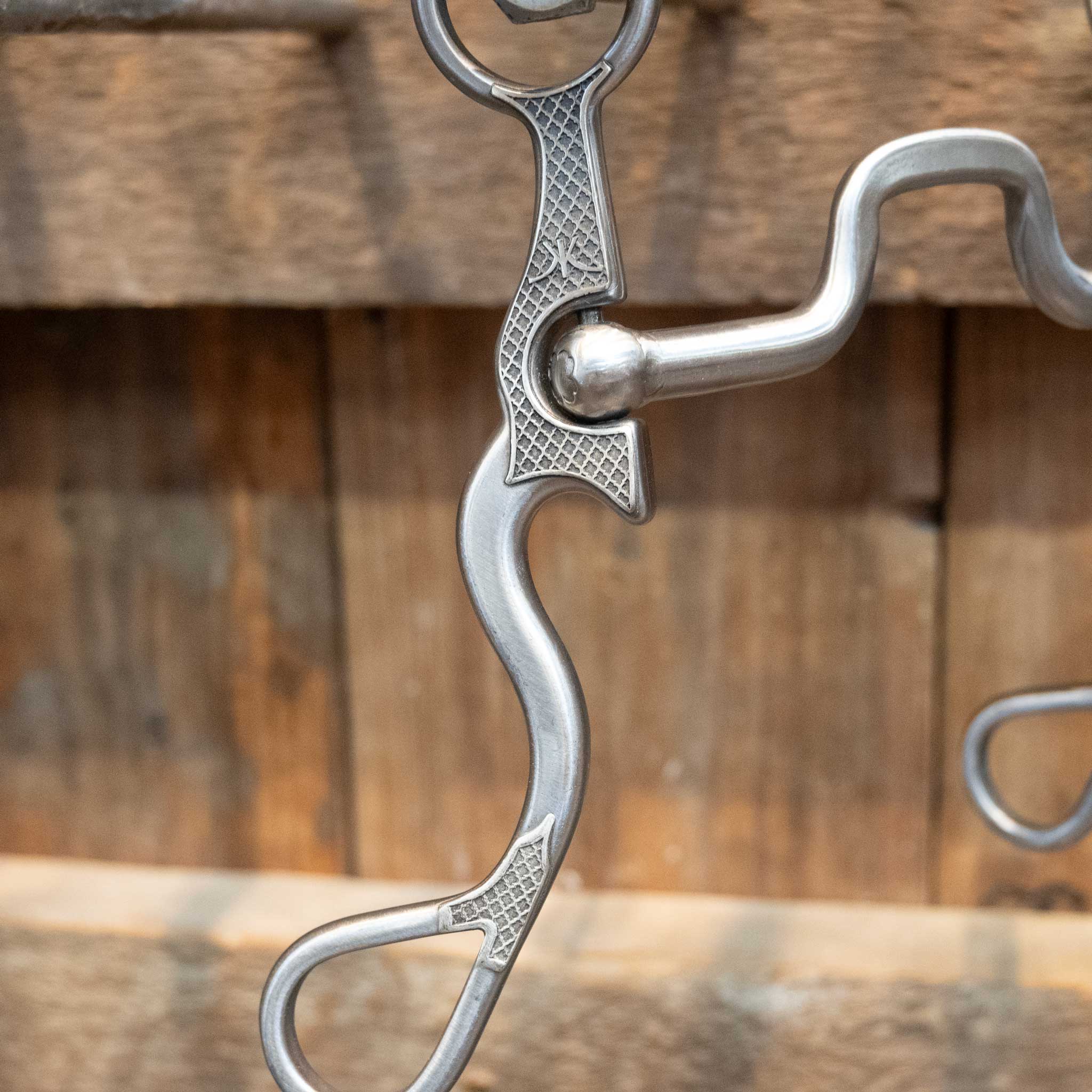 Silver Engraved Kerry Kelley 02S 33 Square Port Bit - Image 2