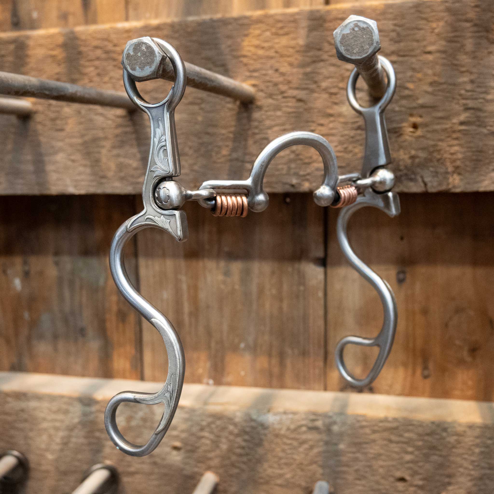 Silver Engraved Kerry Kelley 10 Ported Chain w/Copper Rings Bit