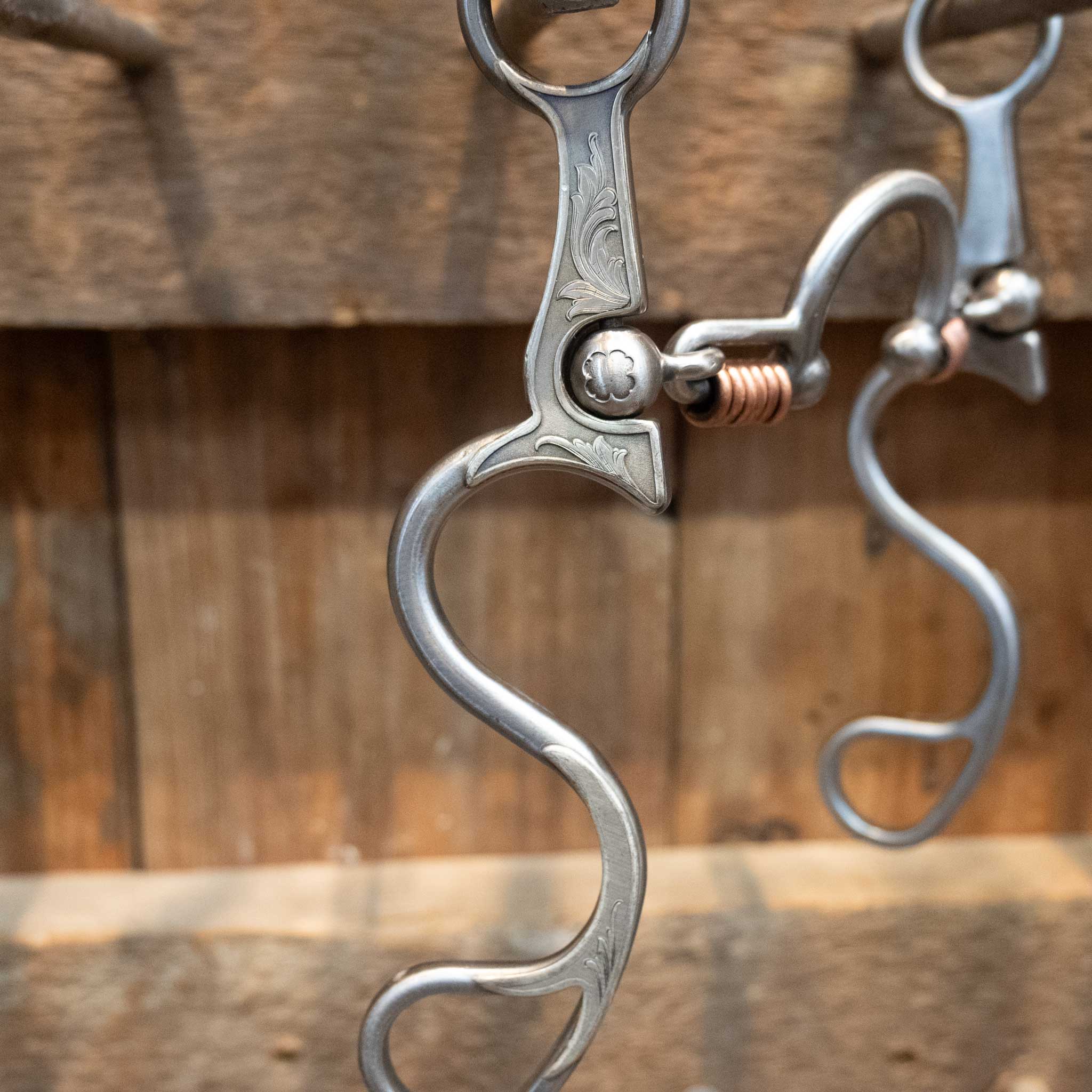 Silver Engraved Kerry Kelley 10 Ported Chain w/Copper Rings Bit - Image 2