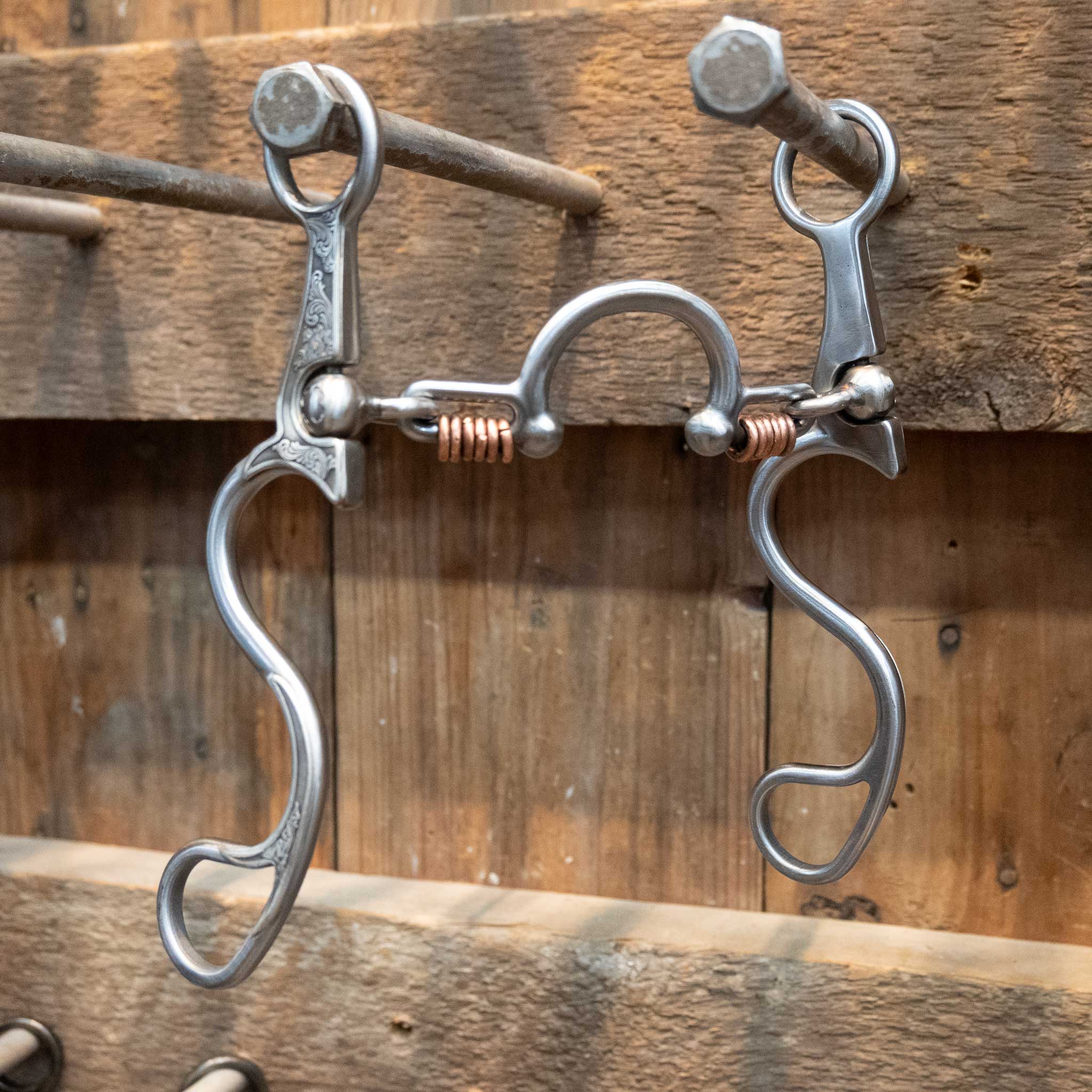 Silver Engraved Kerry Kelley 10 Ported Chain w/Copper Rings Bit