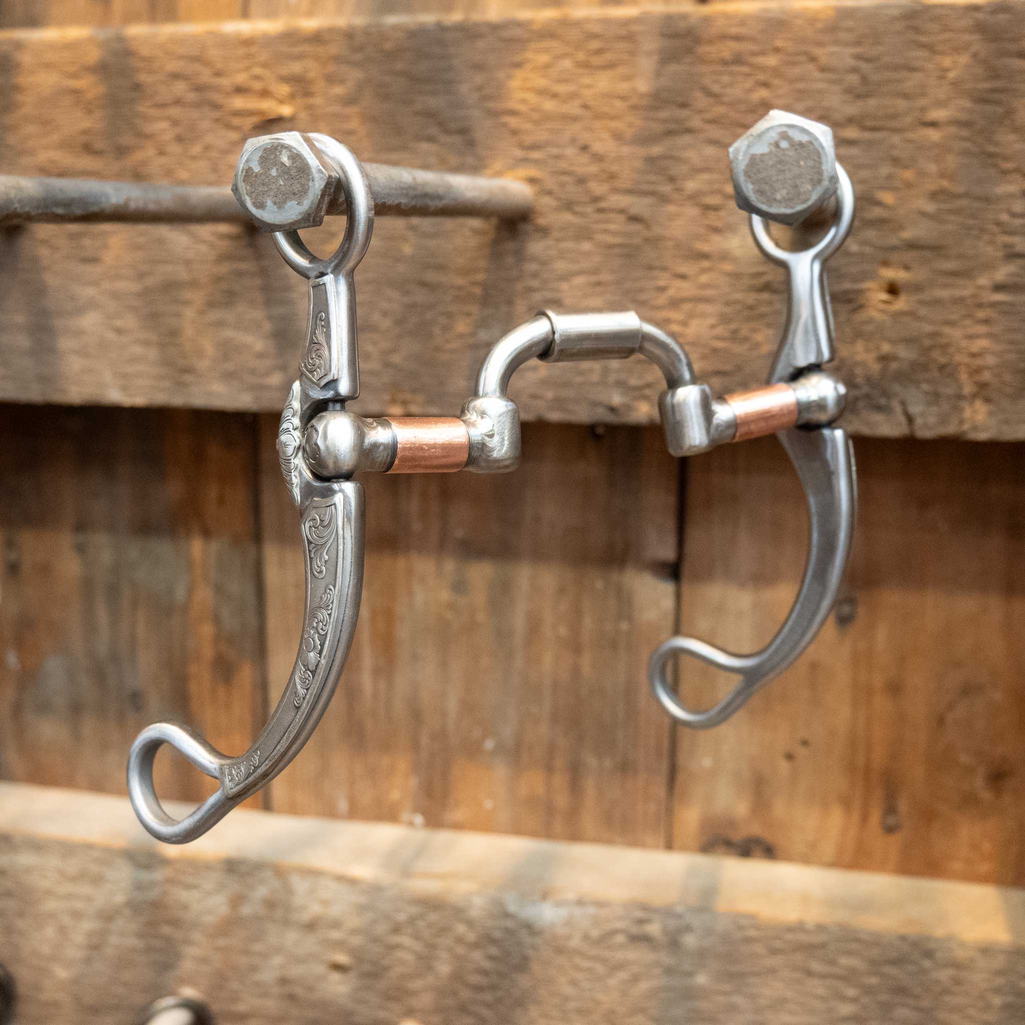 Silver Engraved Kerry Kelley 65 Milkman Hinge Port Bit