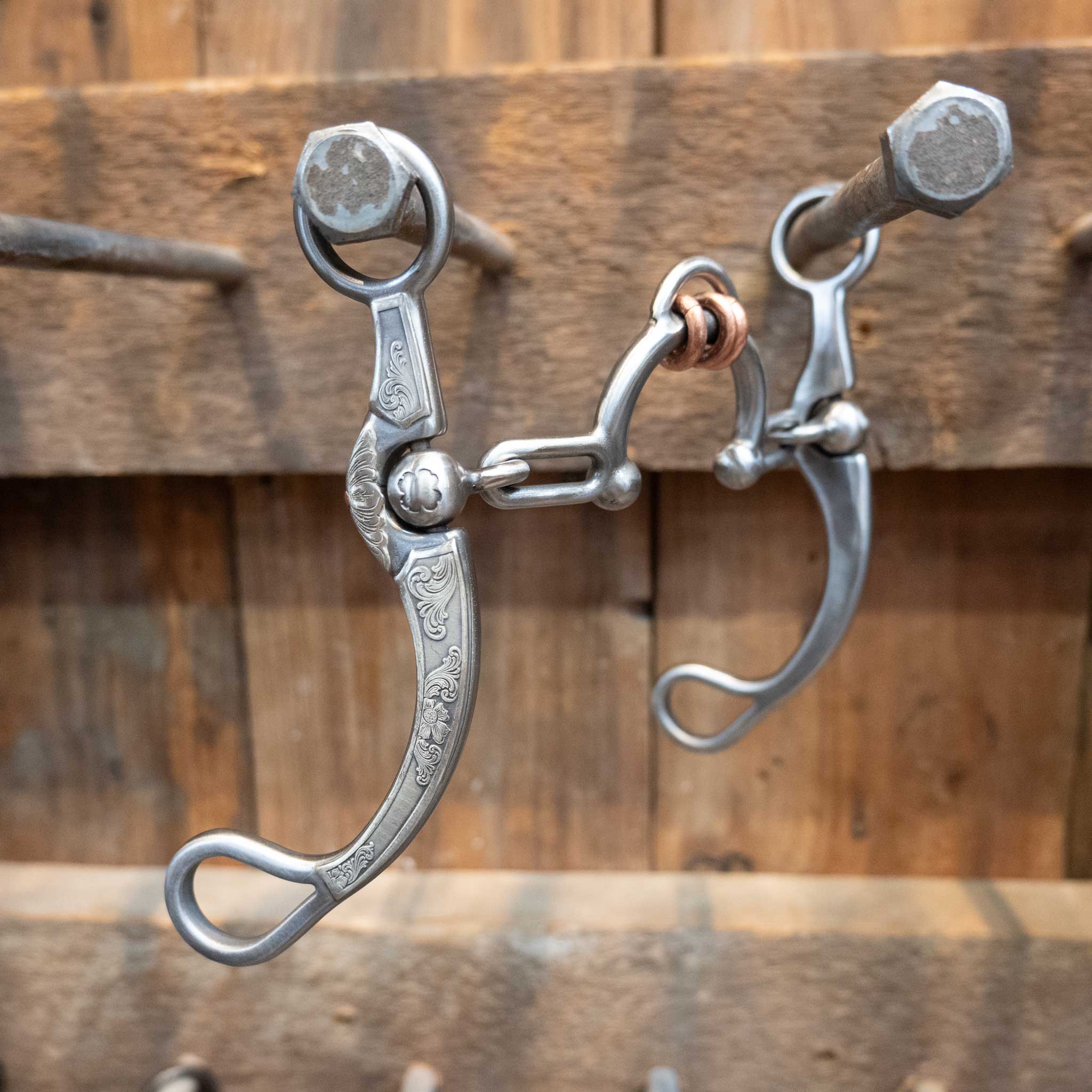 Silver Engraved Kerry Kelley 65 Ported Chain w/Top Rings Bit