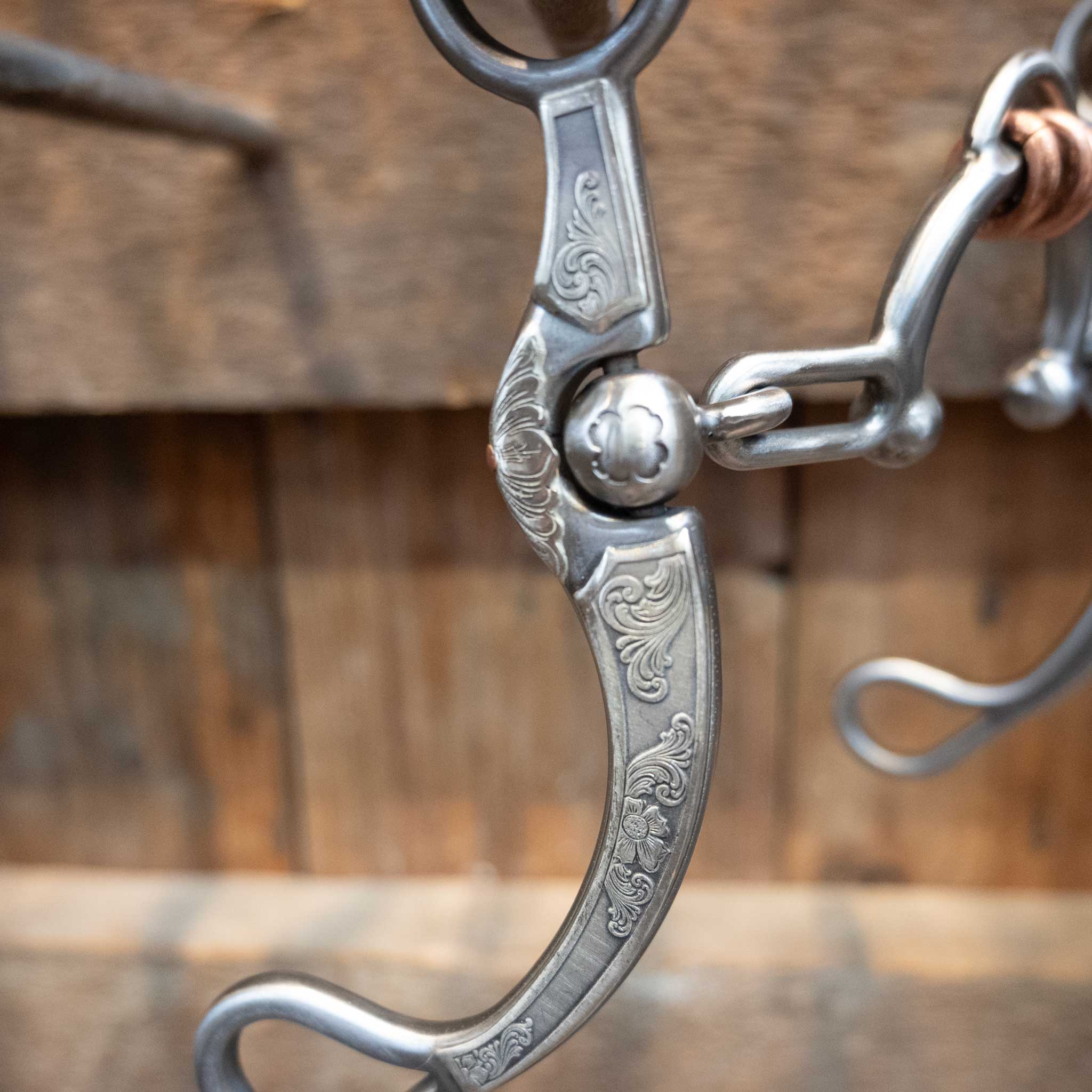 Silver Engraved Kerry Kelley 65 Ported Chain w/Top Rings Bit - Image 2
