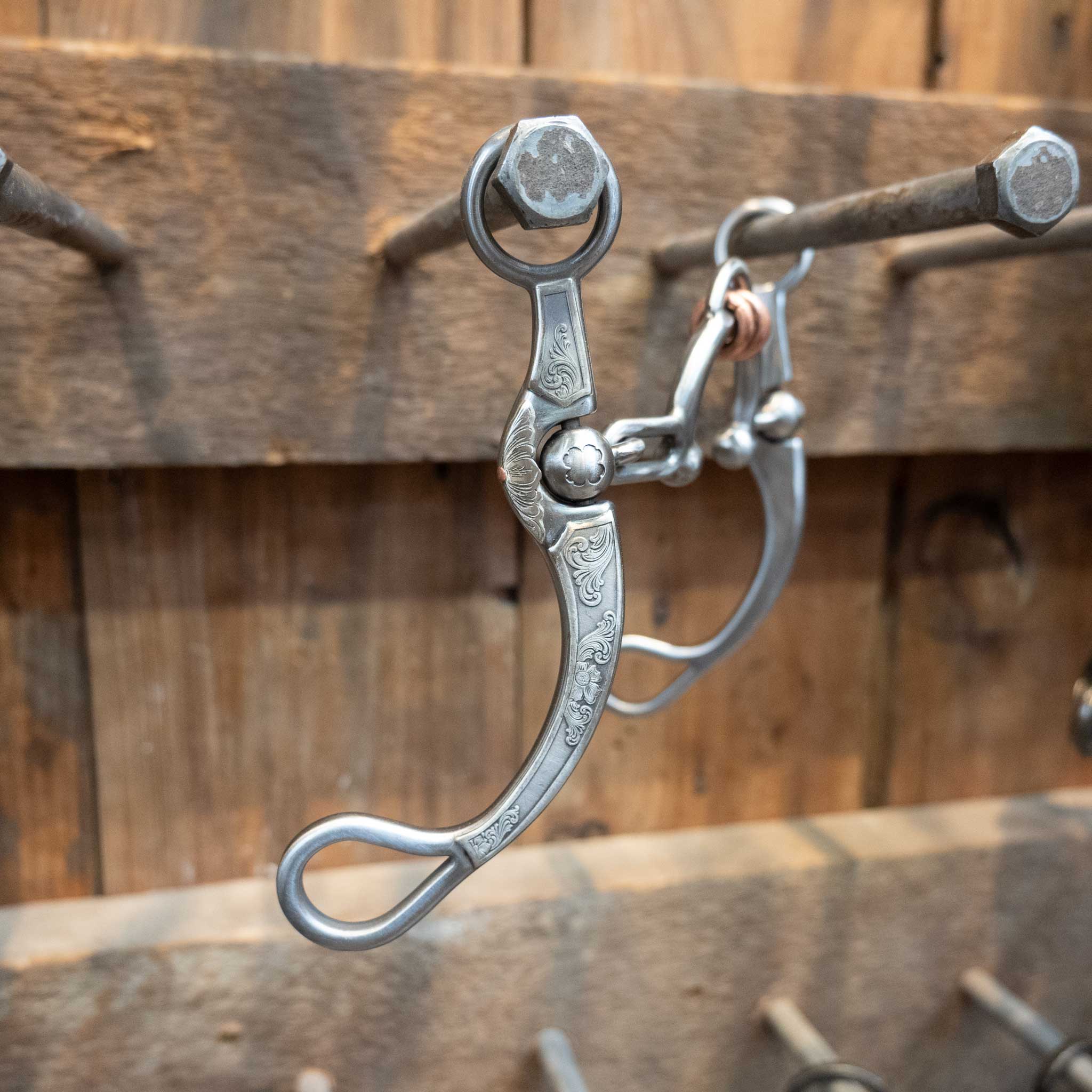 Silver Engraved Kerry Kelley 65 Ported Chain w/Top Rings Bit - Image 3