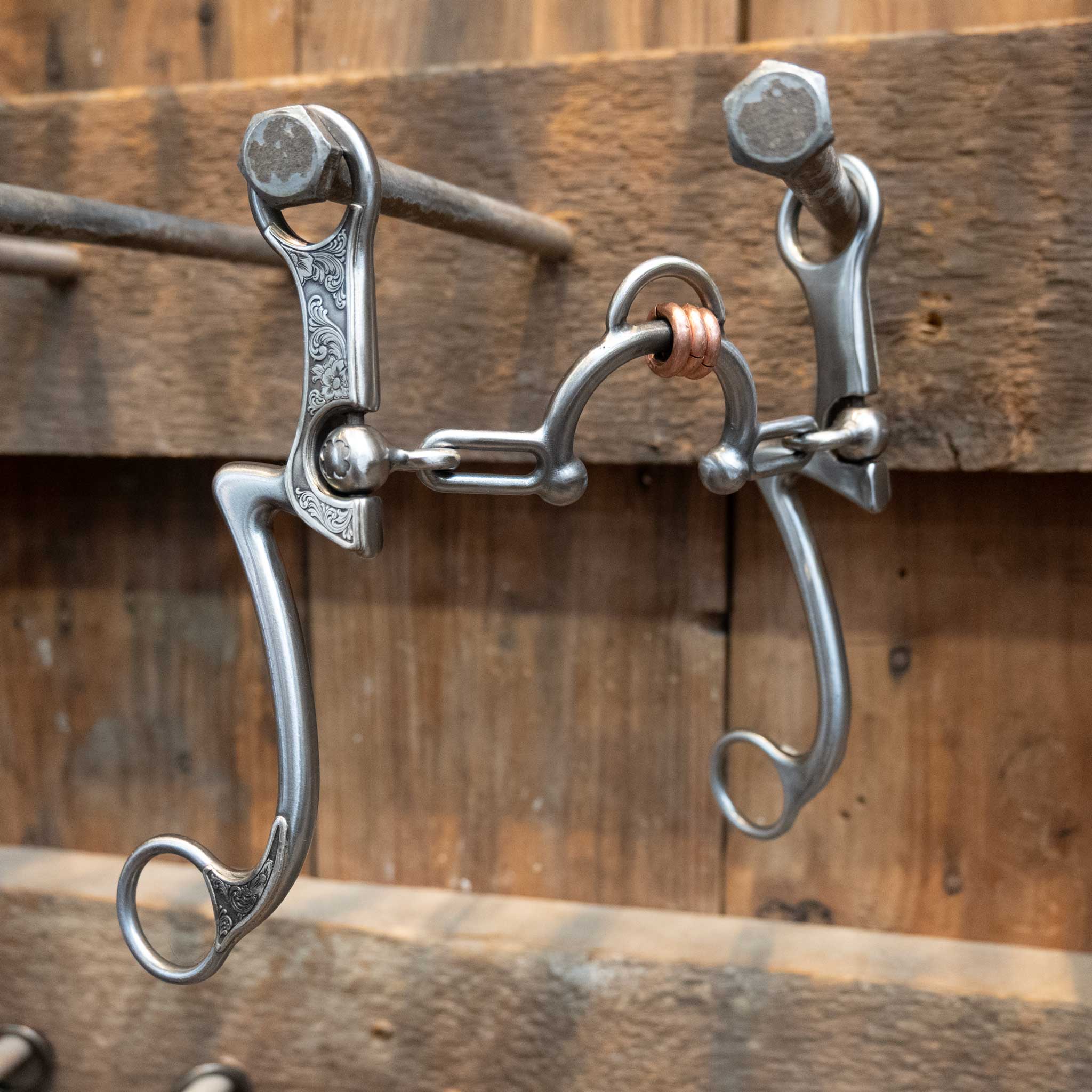 Silver Engraved Kerry Kelley 7 Ported Chain w/Top Rings Bit
