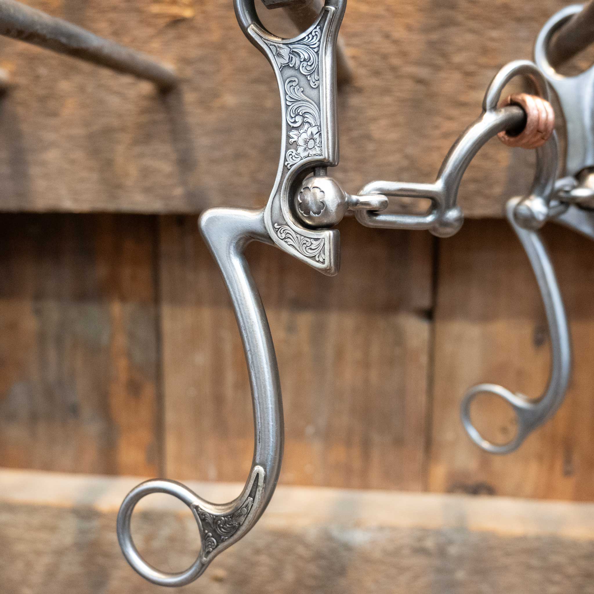 Silver Engraved Kerry Kelley 7 Ported Chain w/Top Rings Bit - Image 2