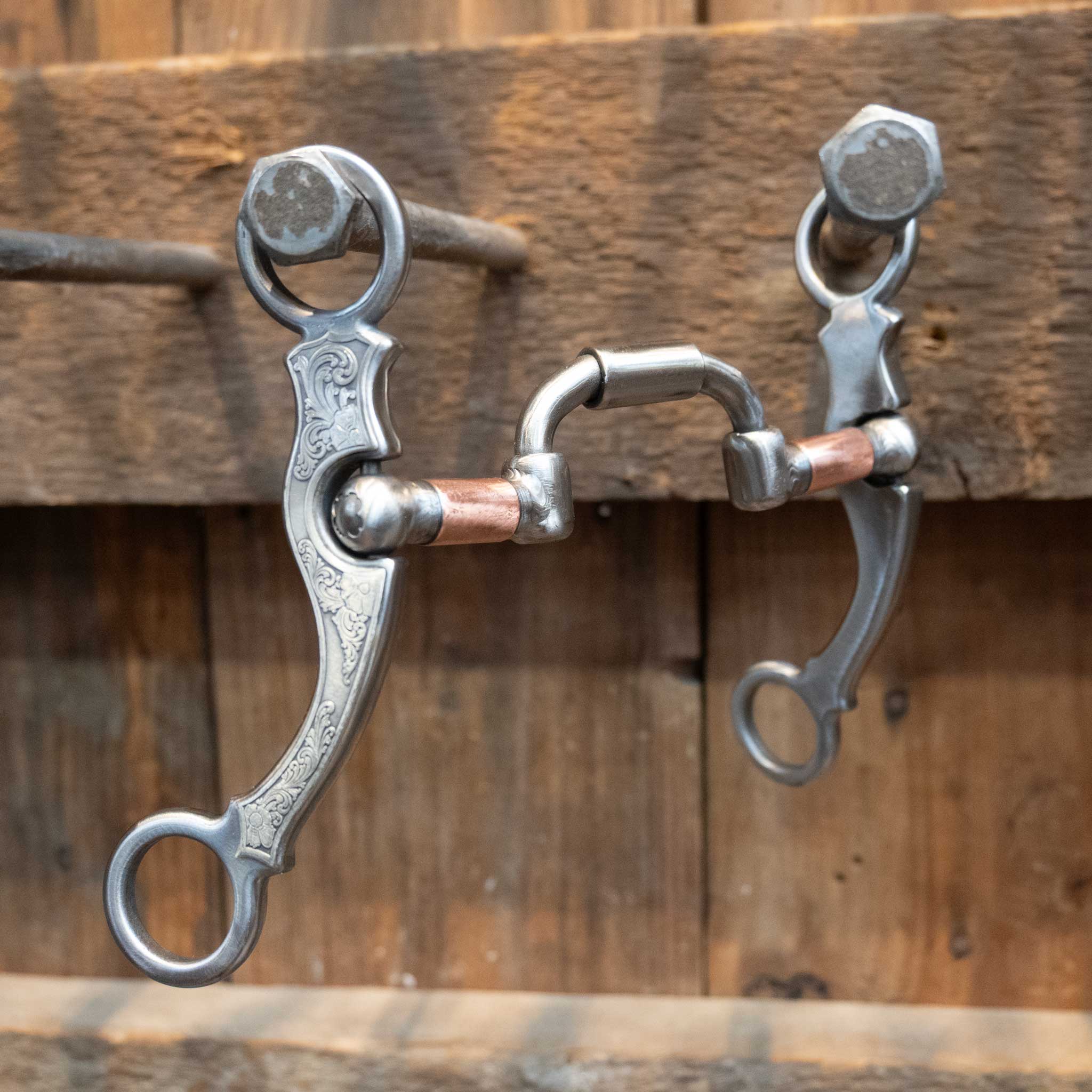 Silver Engraved Kerry Kelley N55 Milkman Hinge Port Bit