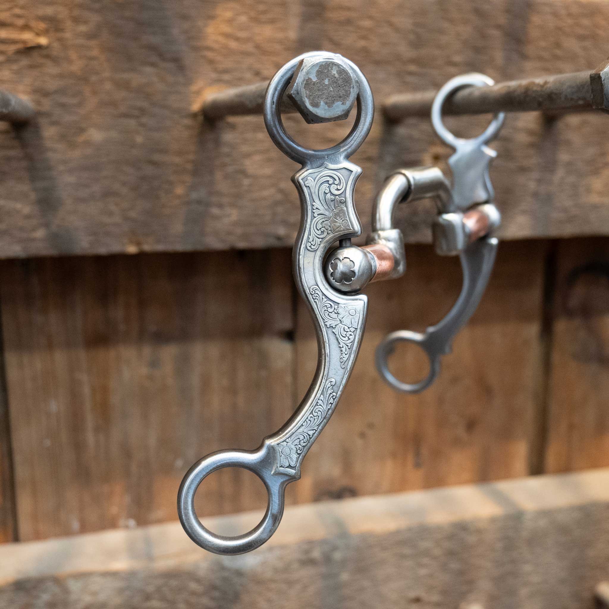 Silver Engraved Kerry Kelley N55 Milkman Hinge Port Bit - Image 3