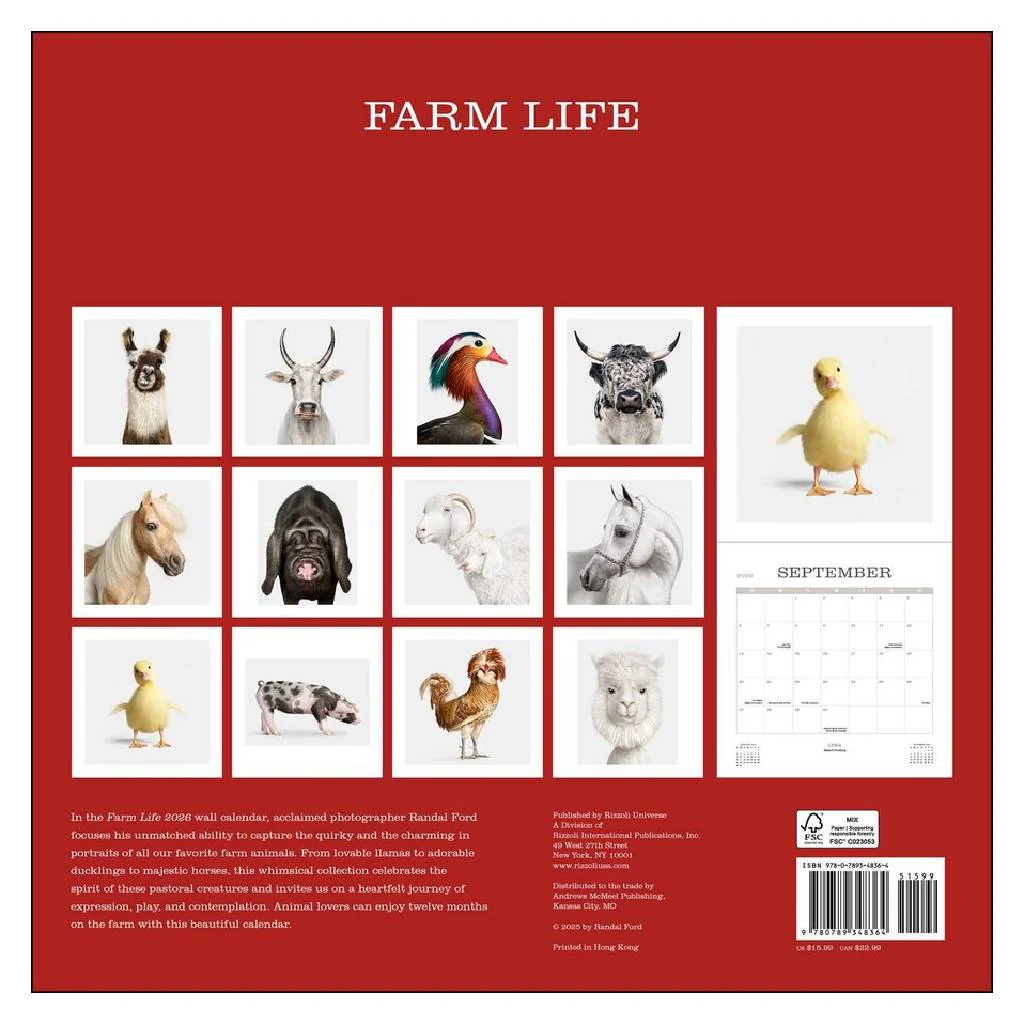 Farm Life 2026 Wall Calendar - Image 2