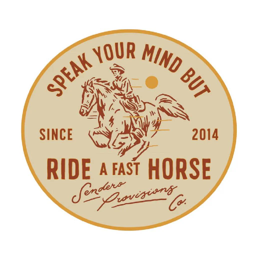 Sendero Provisions Fast Horse Sticker