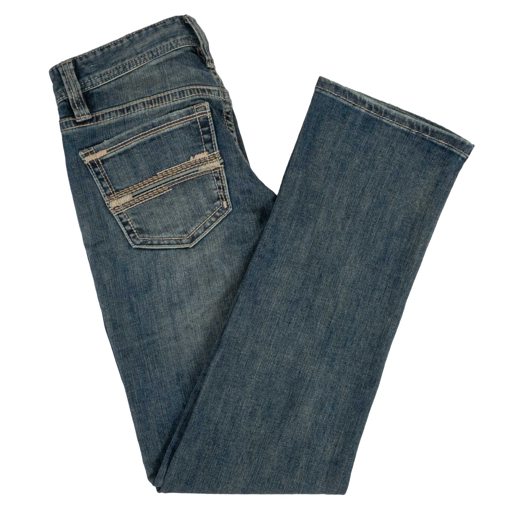 Rock & Roll Denim Men's Feather Embroidered Revolver Straight Bootcut Jean - Image 2
