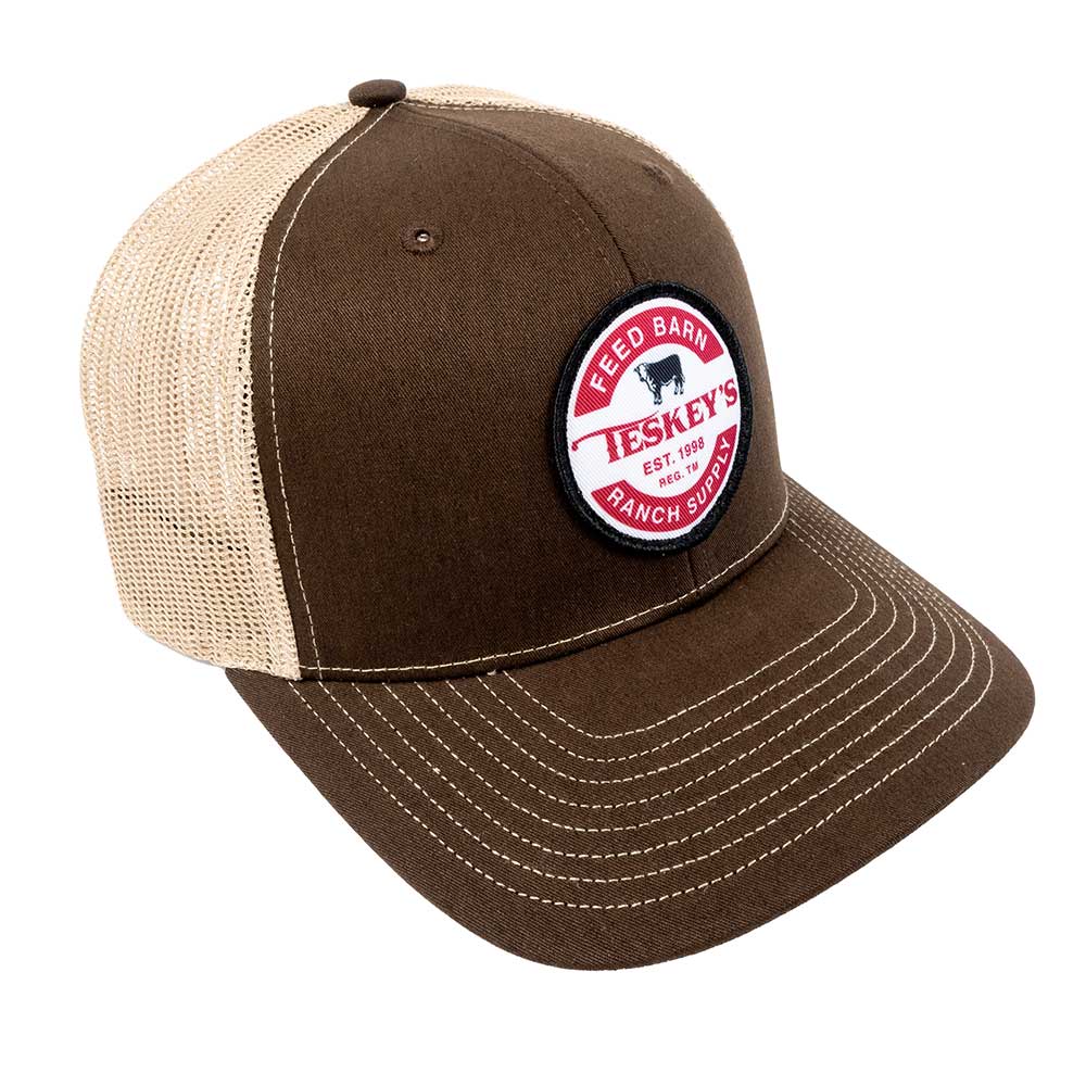 Teskey's Feed Barn Patch Cap - Brown/Khaki