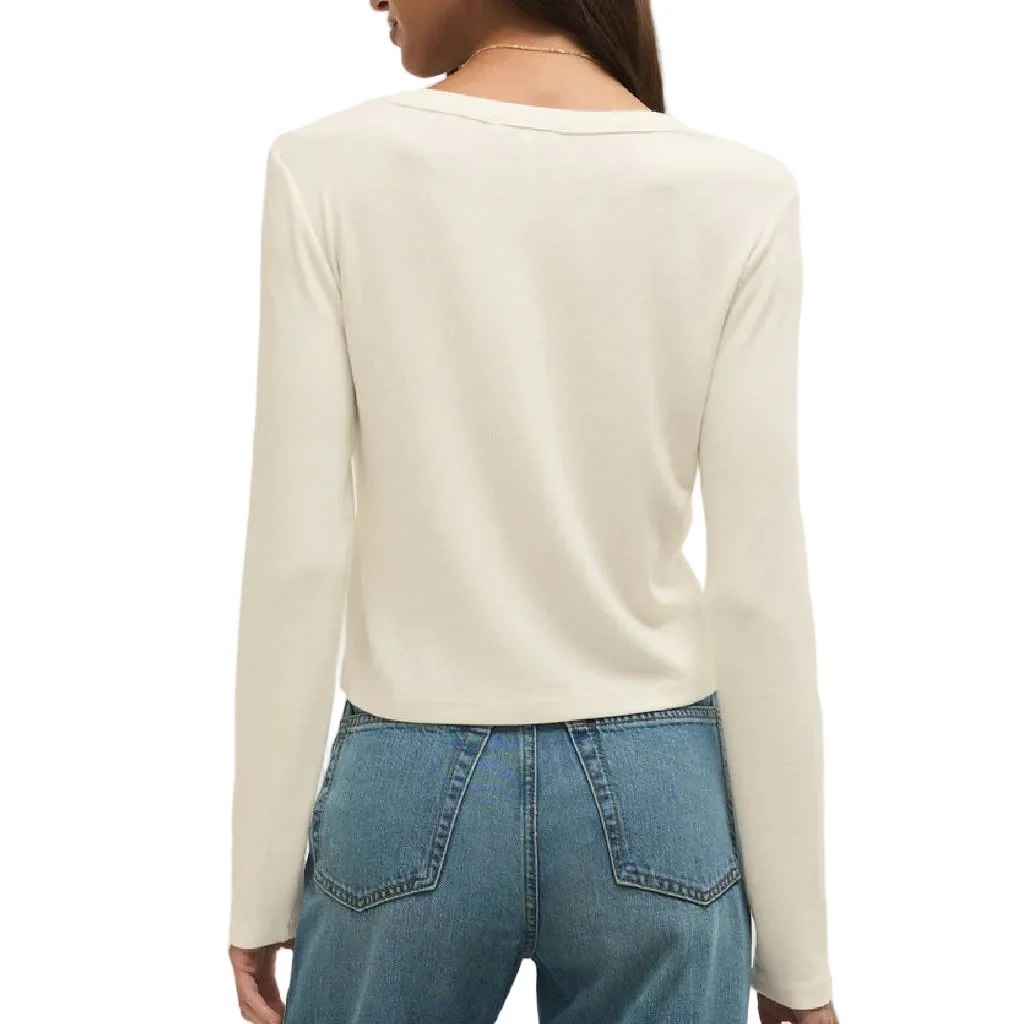 Z Supply Cloud Ferris Henley Top - FINAL SALE - Image 2