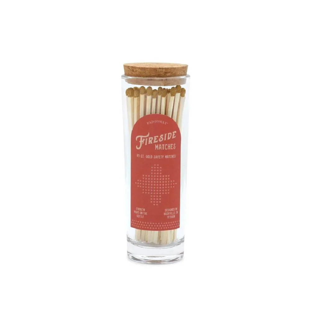 Fireside Safety Matches - Matte Gold