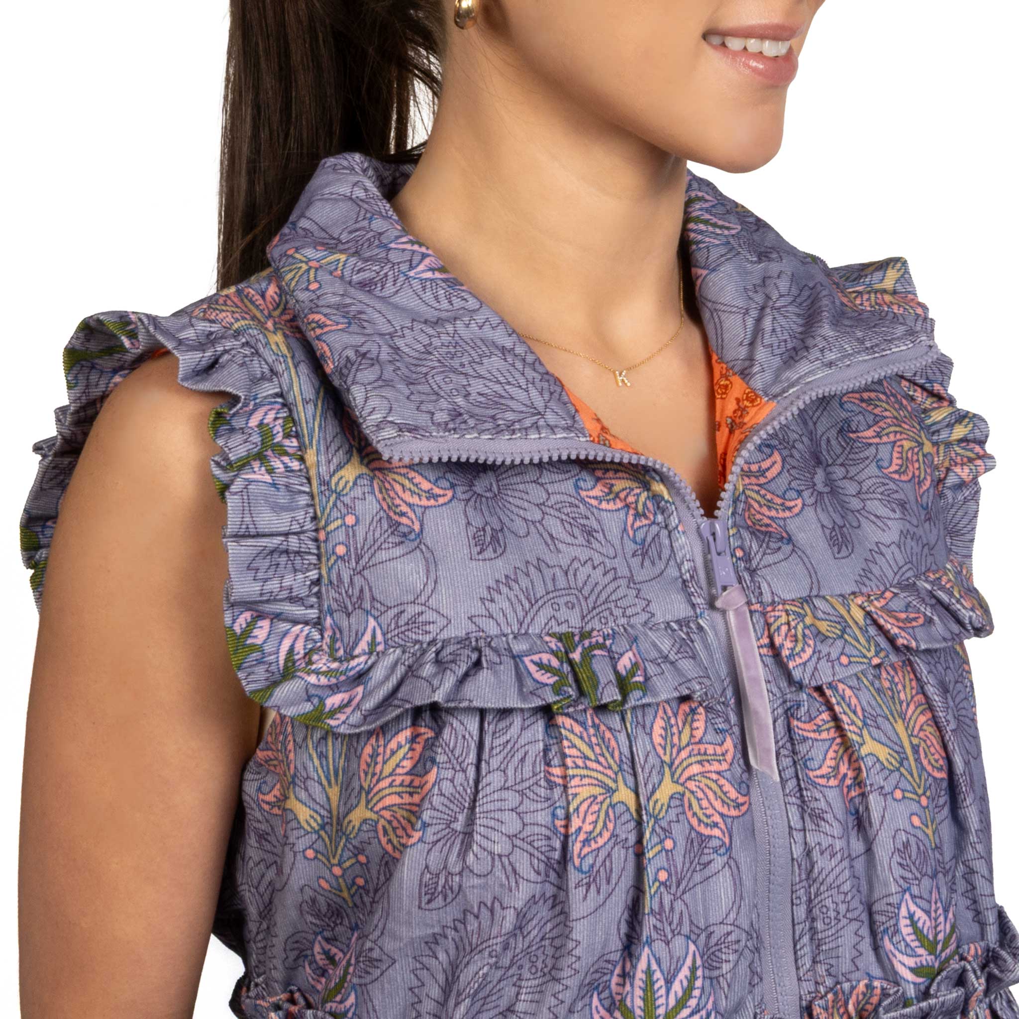 Ivy Jane Periwinkle Floral Vest - FINAL SALE - Image 2