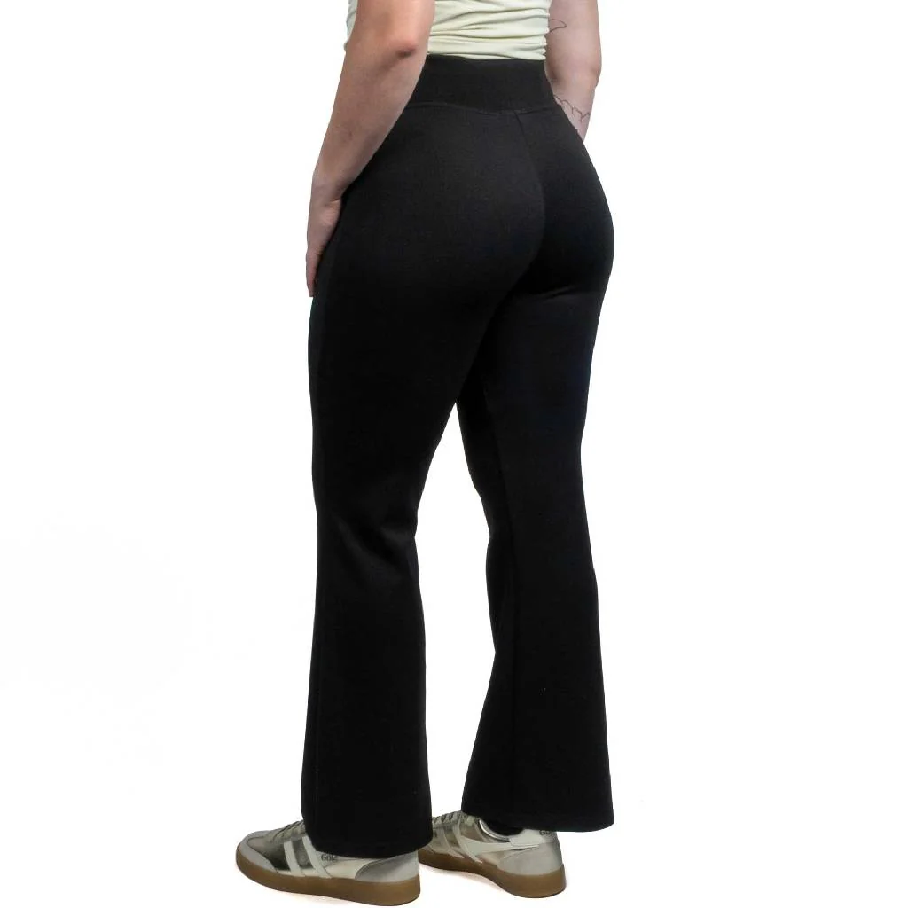 Black Florine Knit Flare Pant - FINAL SALE - Image 2