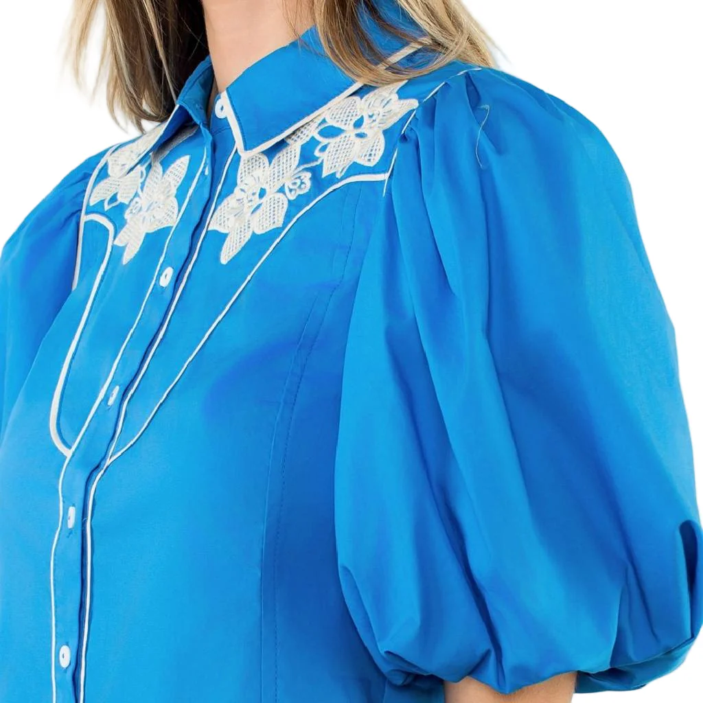 Flower Embroidered Top - Image 2