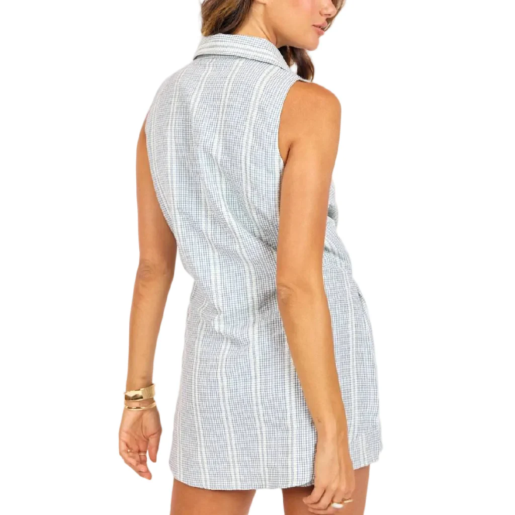 Sage The Label Flying Kite Blue Ivory Romper - Image 2