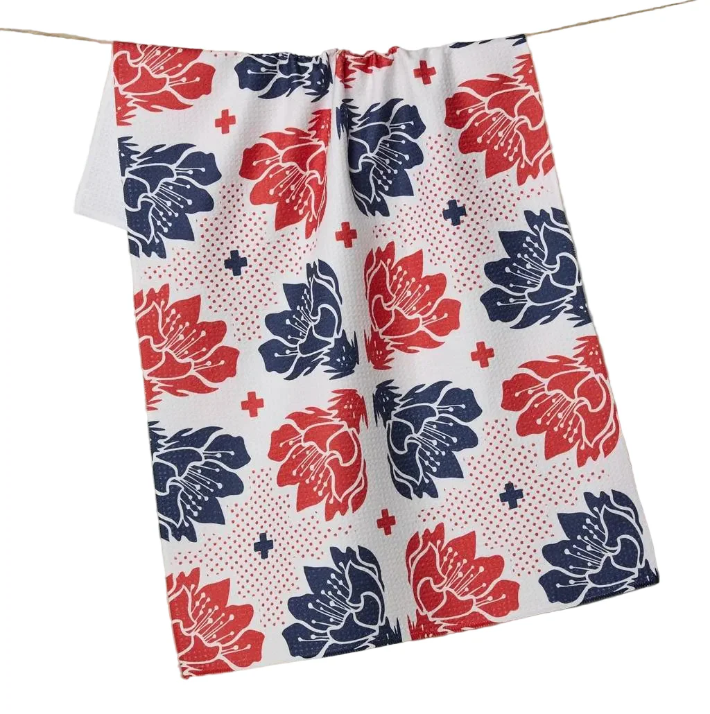 Geometry Founding Floral Tea Towel