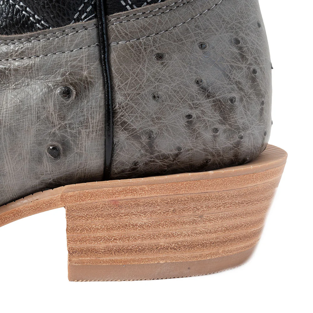 R. Watson Women's Serpentine Full Quill Ostrich Cutter Toe Boot - Image 3