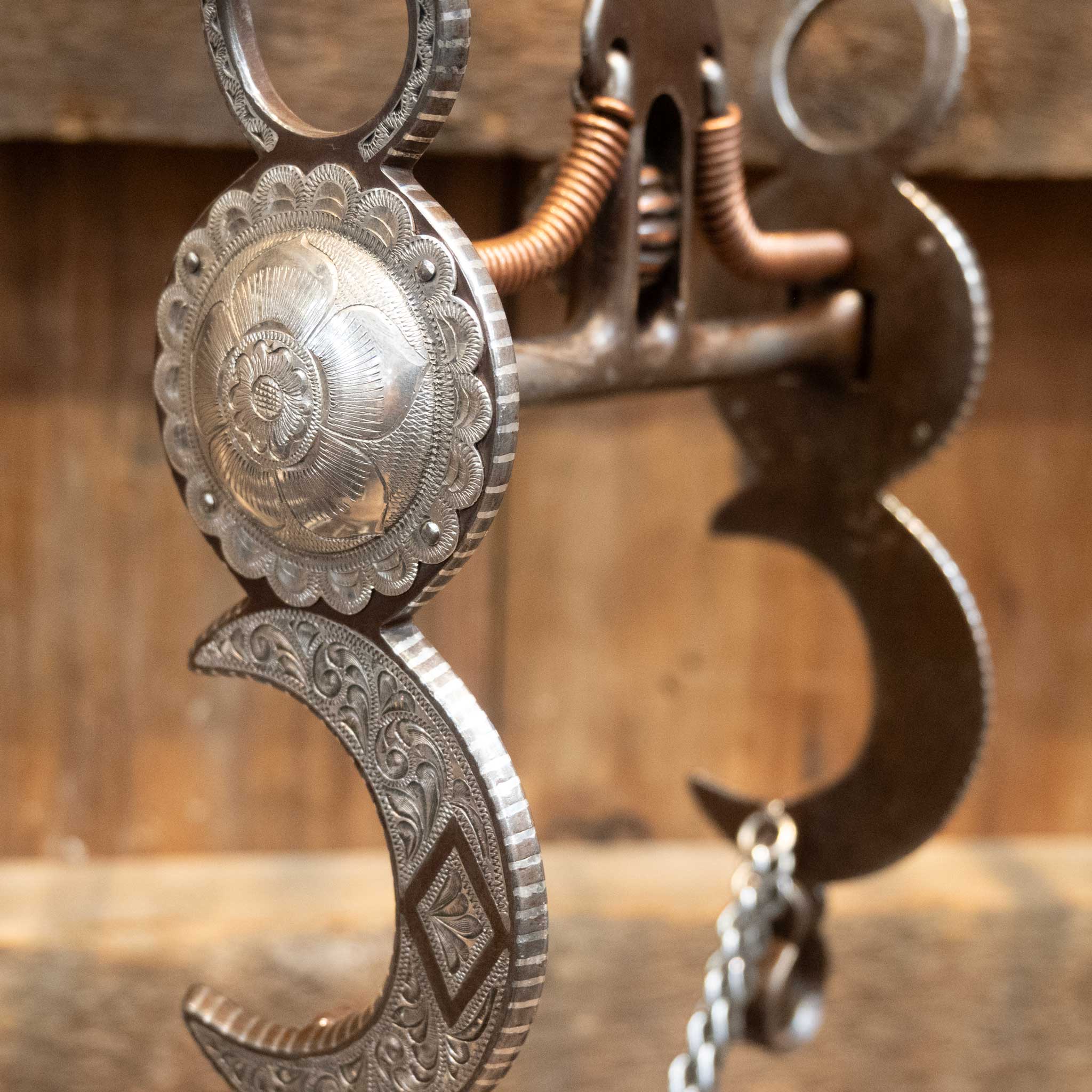 Franco Silver Engraved Spade Bit - Image 2