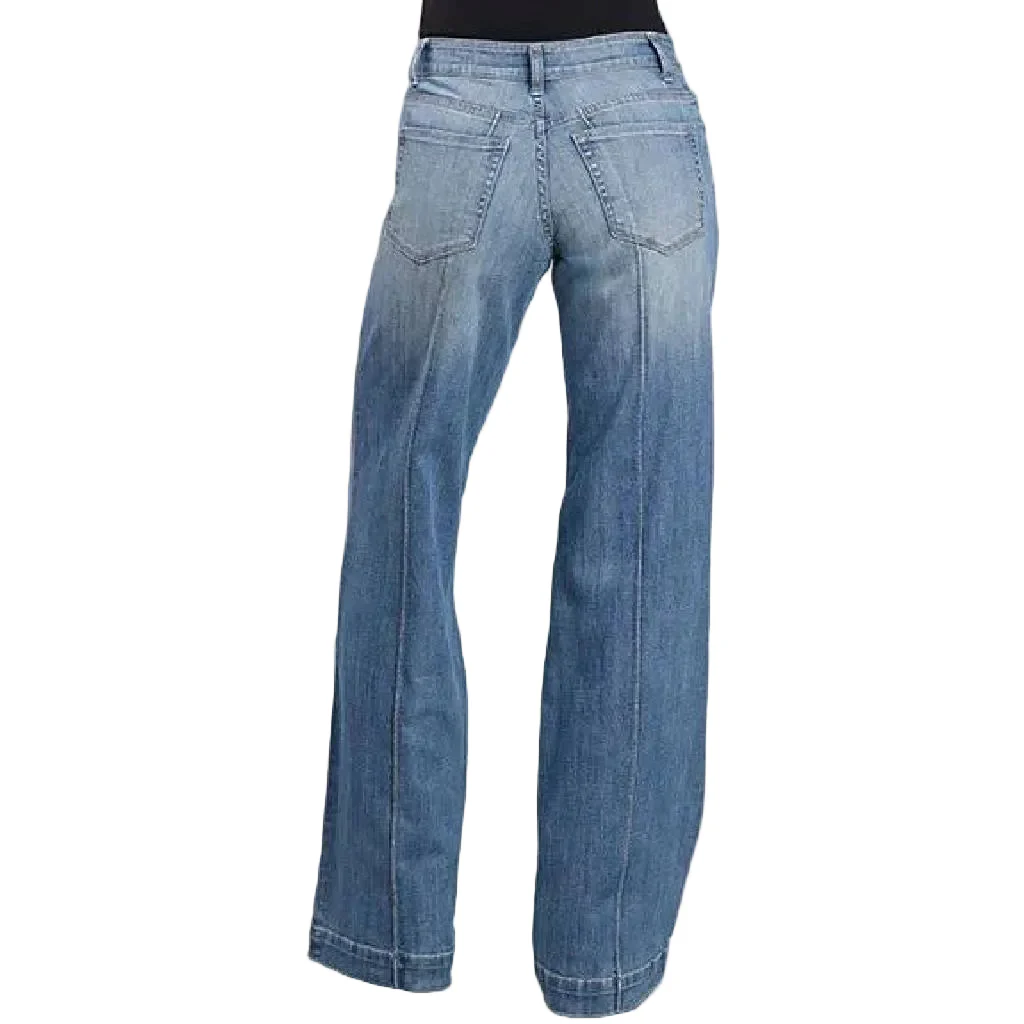 Stetson Women's Front Seam Mid Rise Wide Leg Jean - Image 2