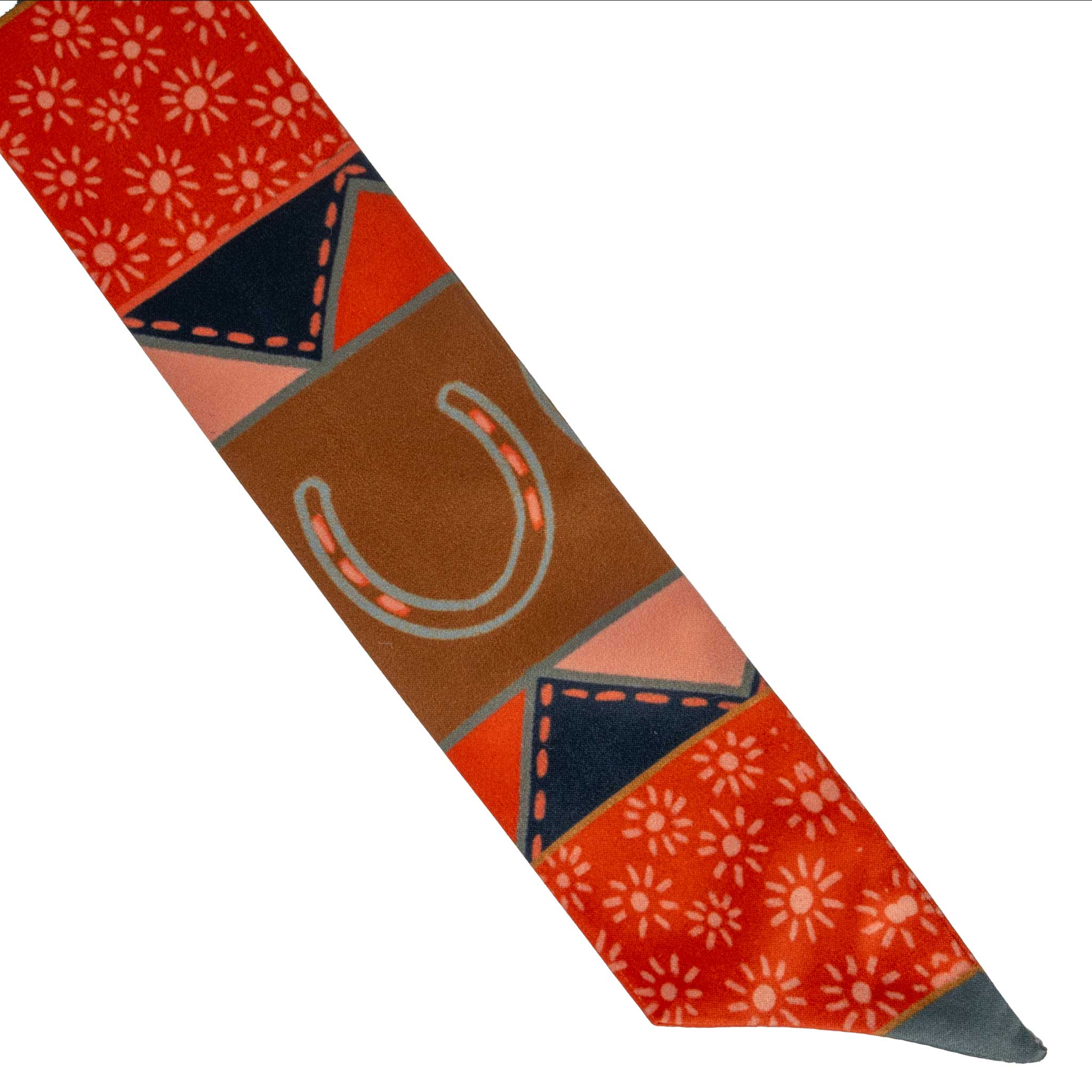 Frontier Bound Quilted Patchwork Twilly Scarf - Image 2