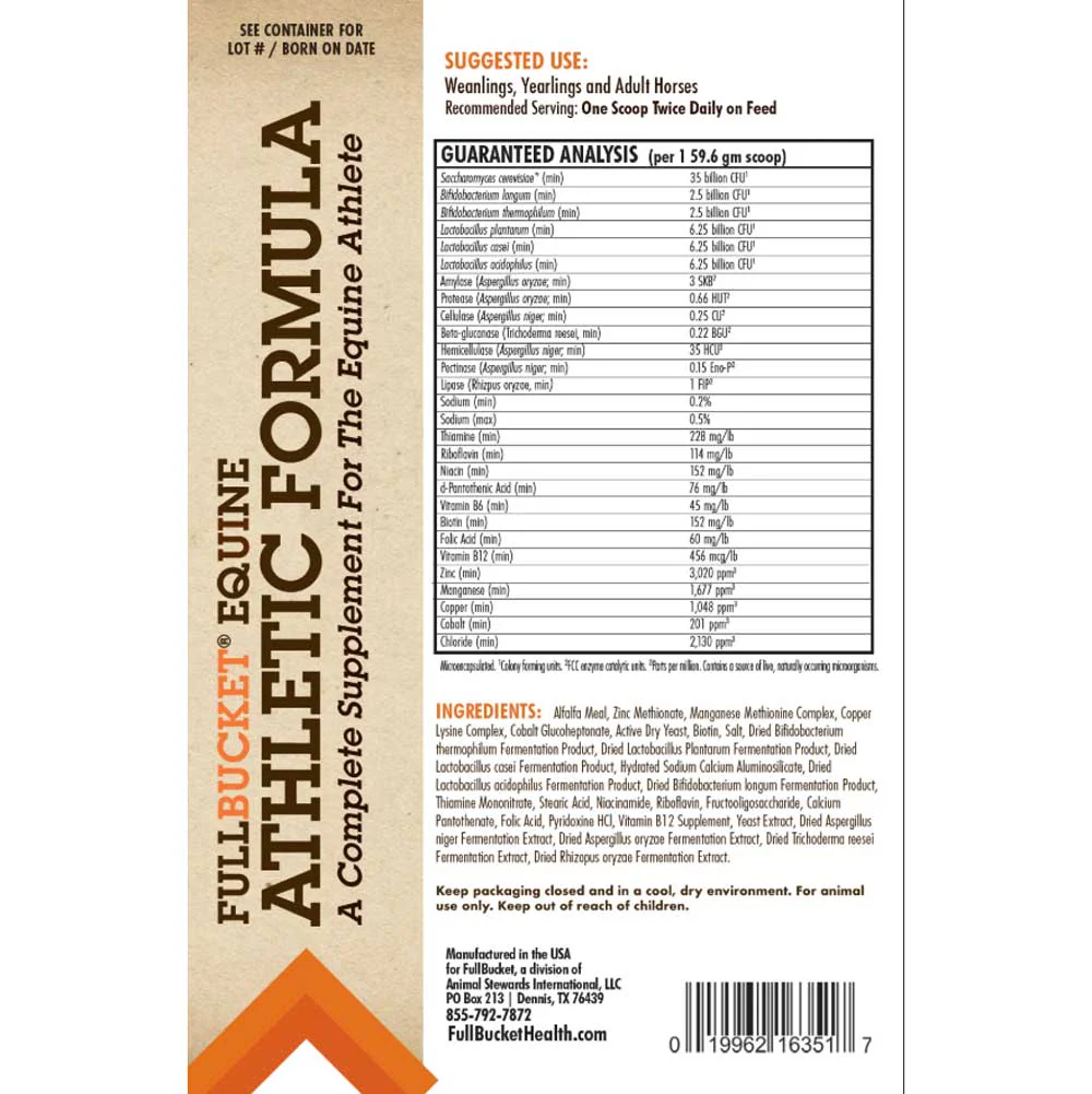 Full Bucket Equine Athletic Formula - Image 4
