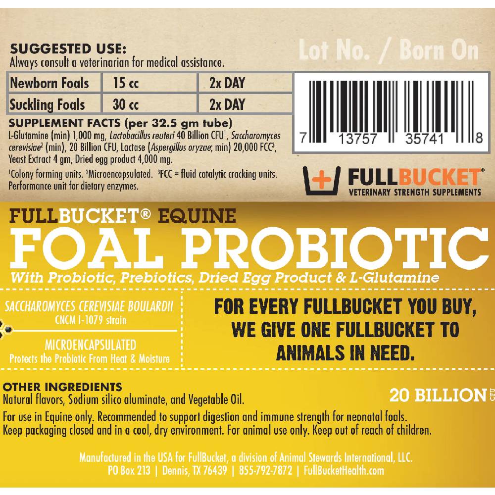 Full Bucket Foal Probiotic Paste - Image 2