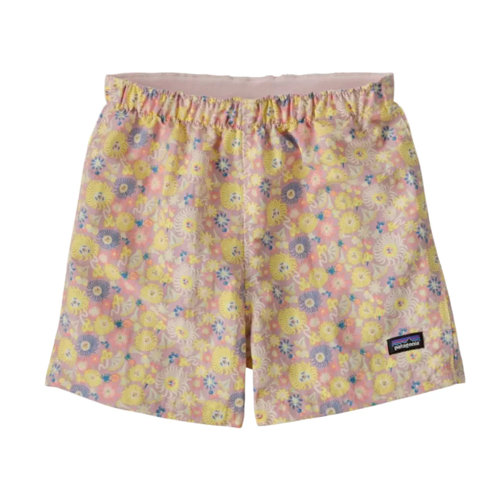 Patagonia Kid's Unlined Baggies Shorts 4" - Fruity Times: Quiet Violet