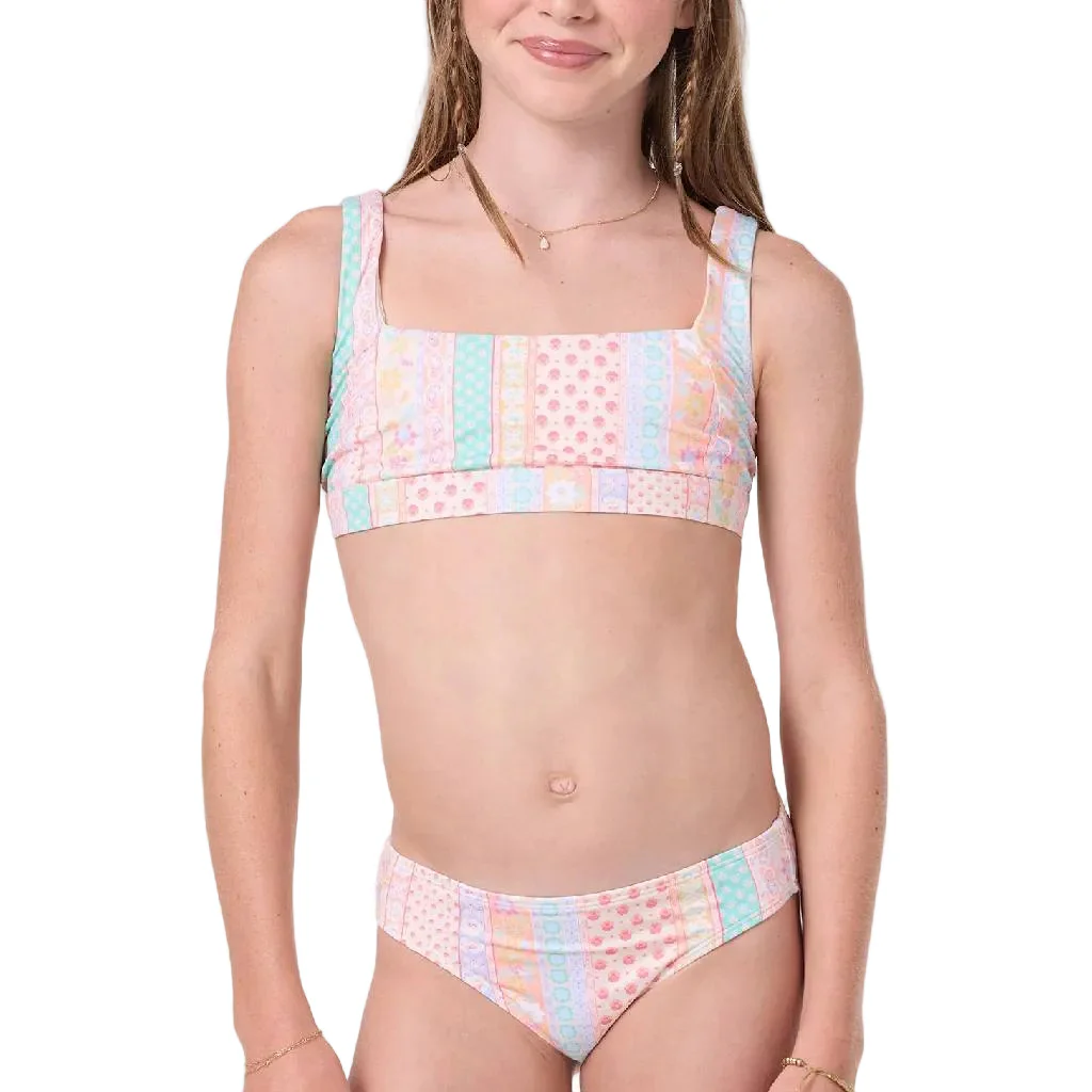 O'Neill Girl's Bali Floral Square Neck Swim Set