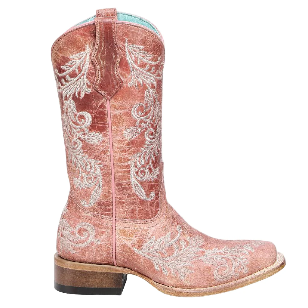 Corral Girl's Rose Pink Embroidered Western Boot - FINAL SALE - Image 2